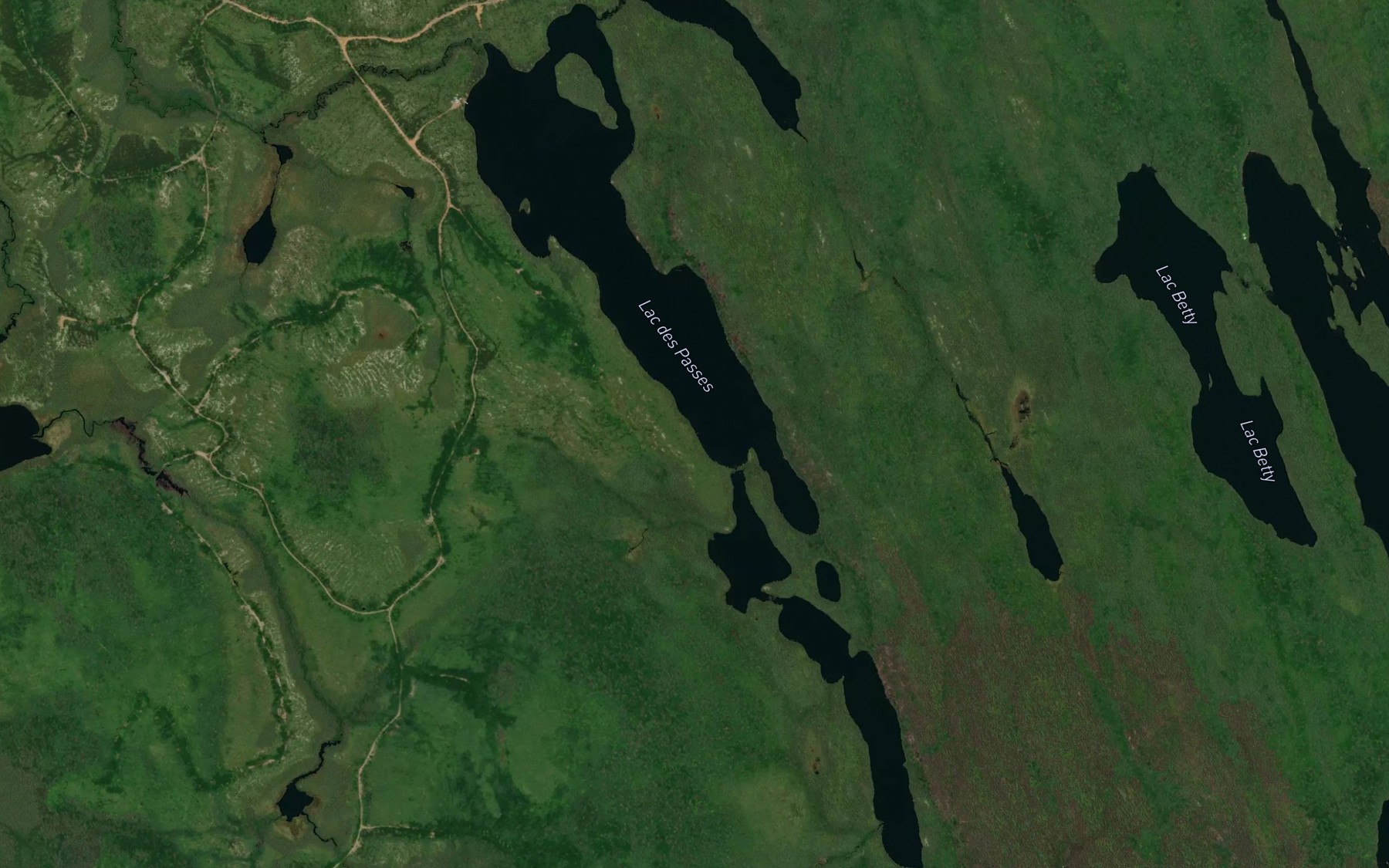 Satellite map of the Lac des Passes