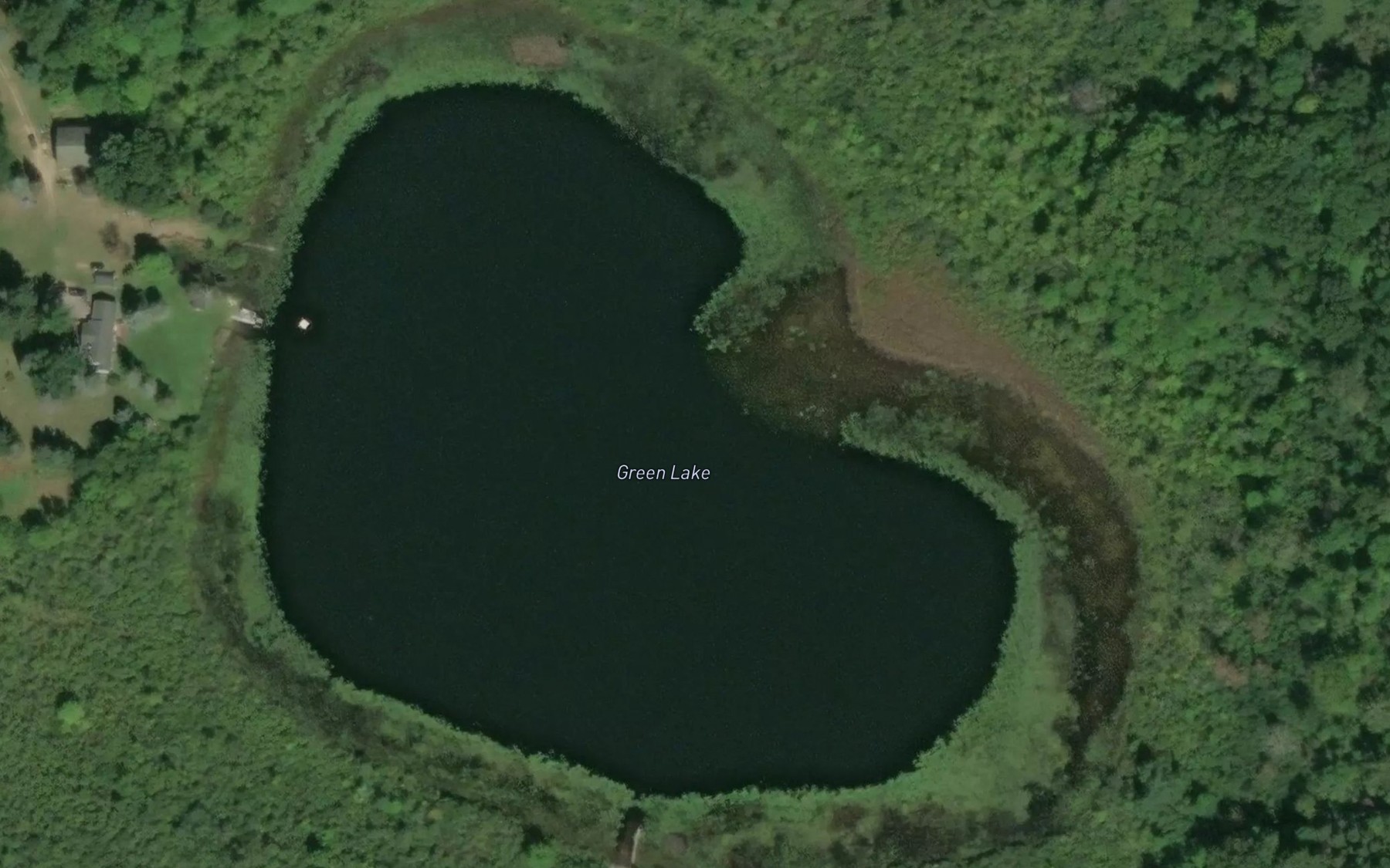 Satellite map of the Green Lake