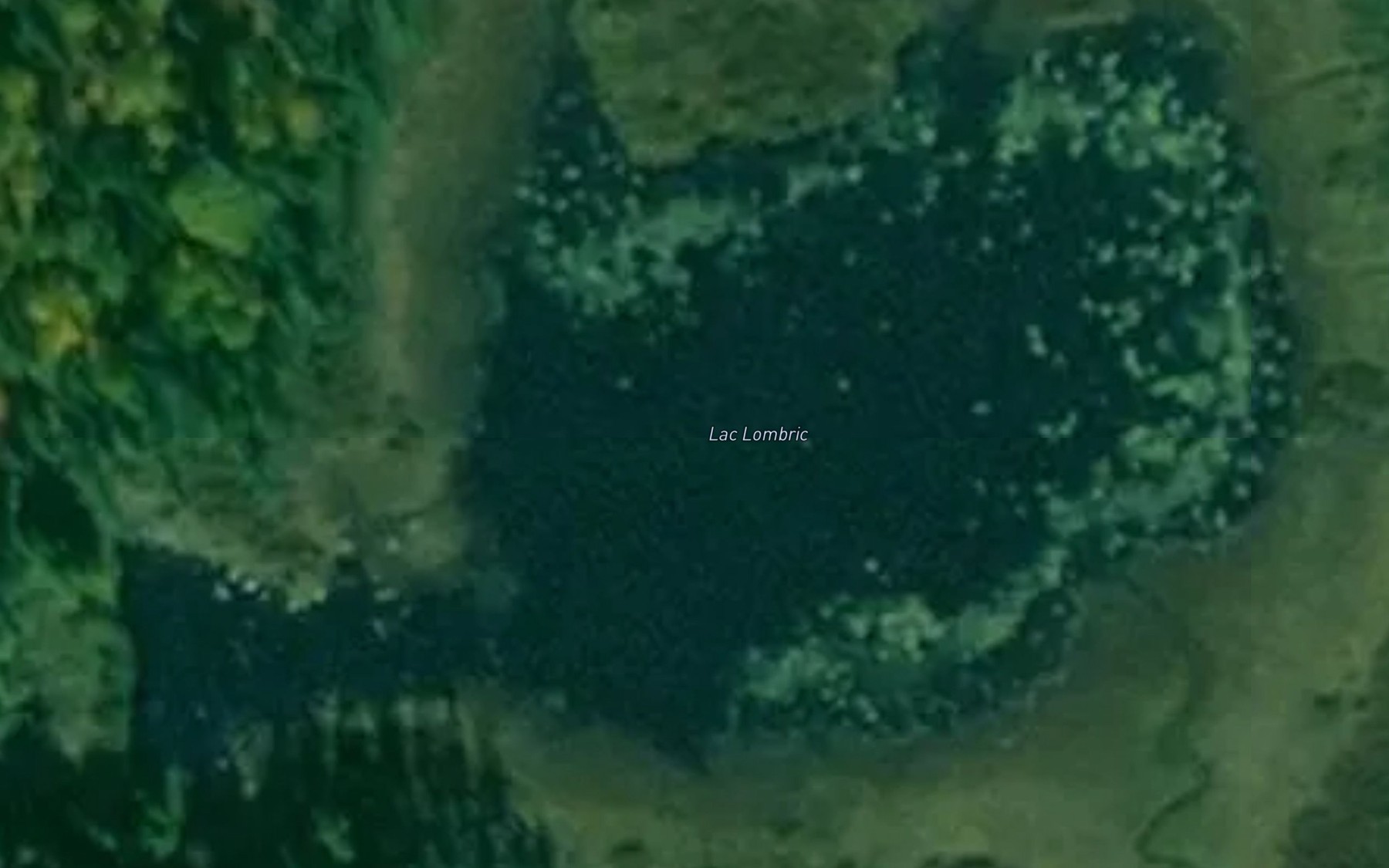 Satellite map of the Lac Lombric
