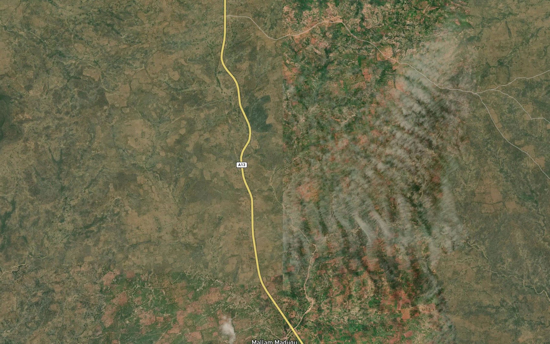 Satellite map of the MayelBeliShuti
