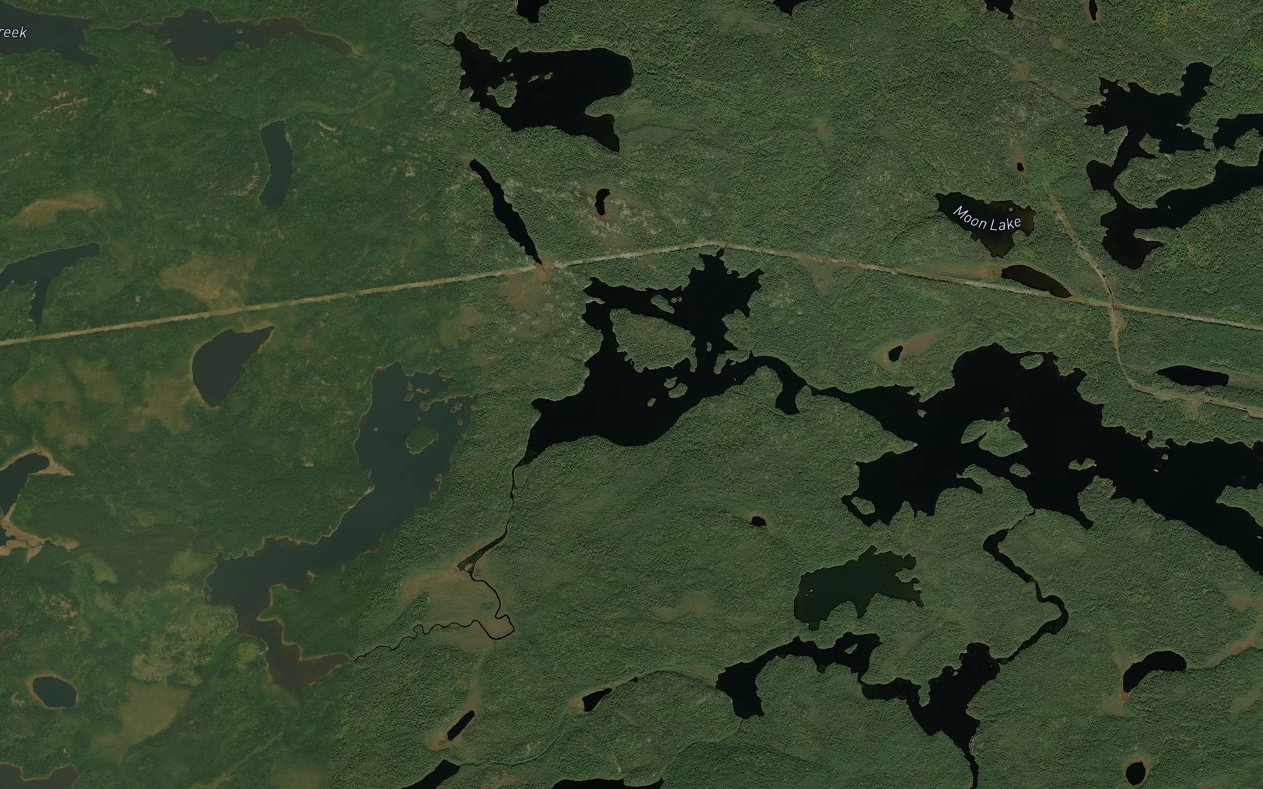 Satellite map of the Ferdinand Lake