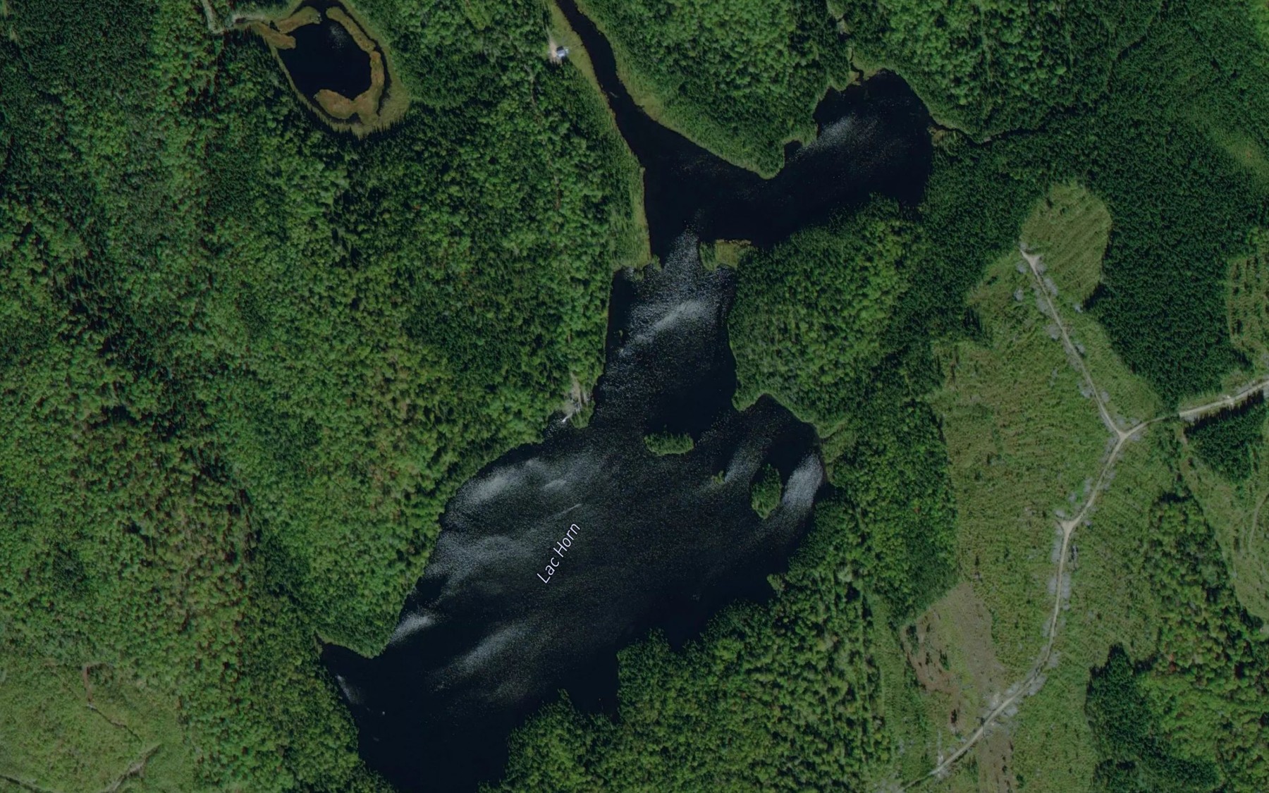 Satellite map of the Lac Horn