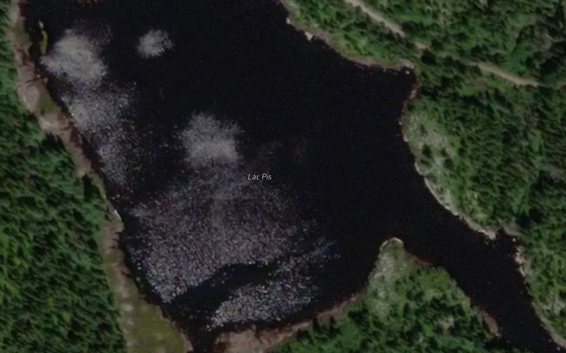 Satellite map of the Lac Pis