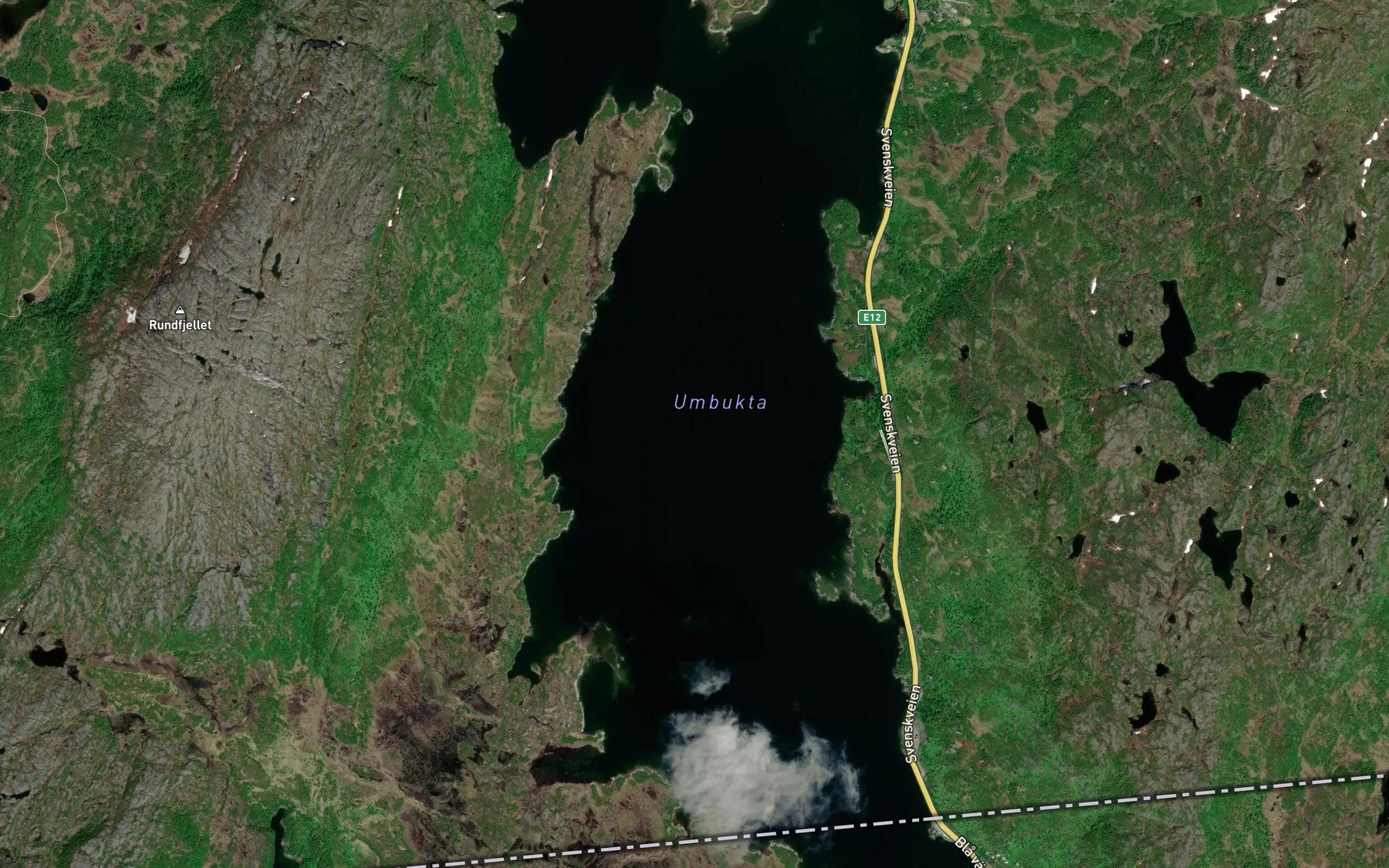 Satellite map of the Umbukta