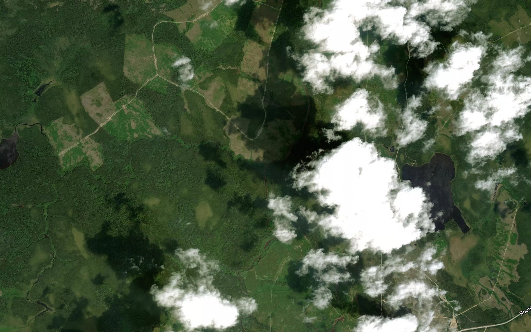 Satellite map of the Ruisseau Laurent