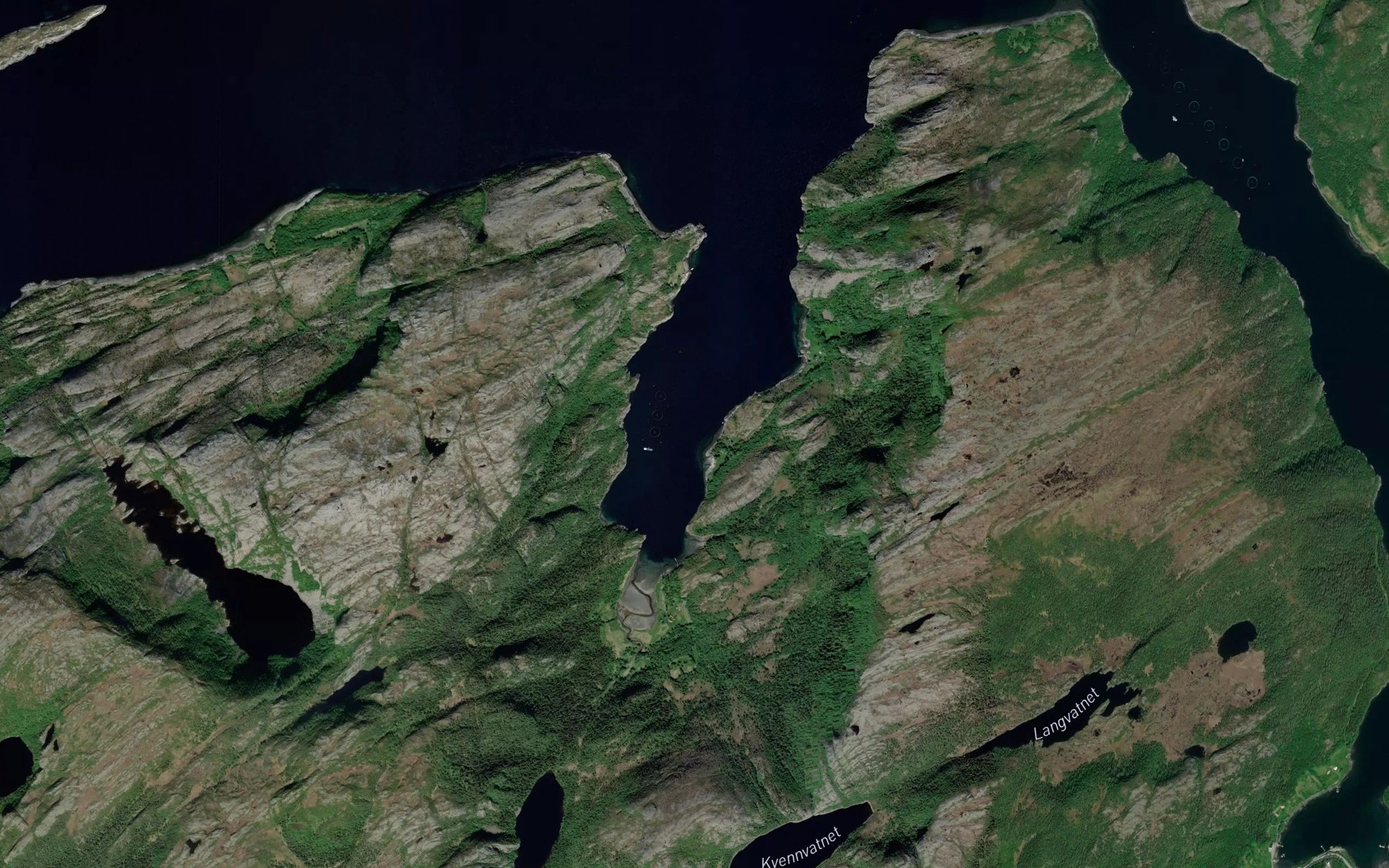 Satellite map of the Bafjorden