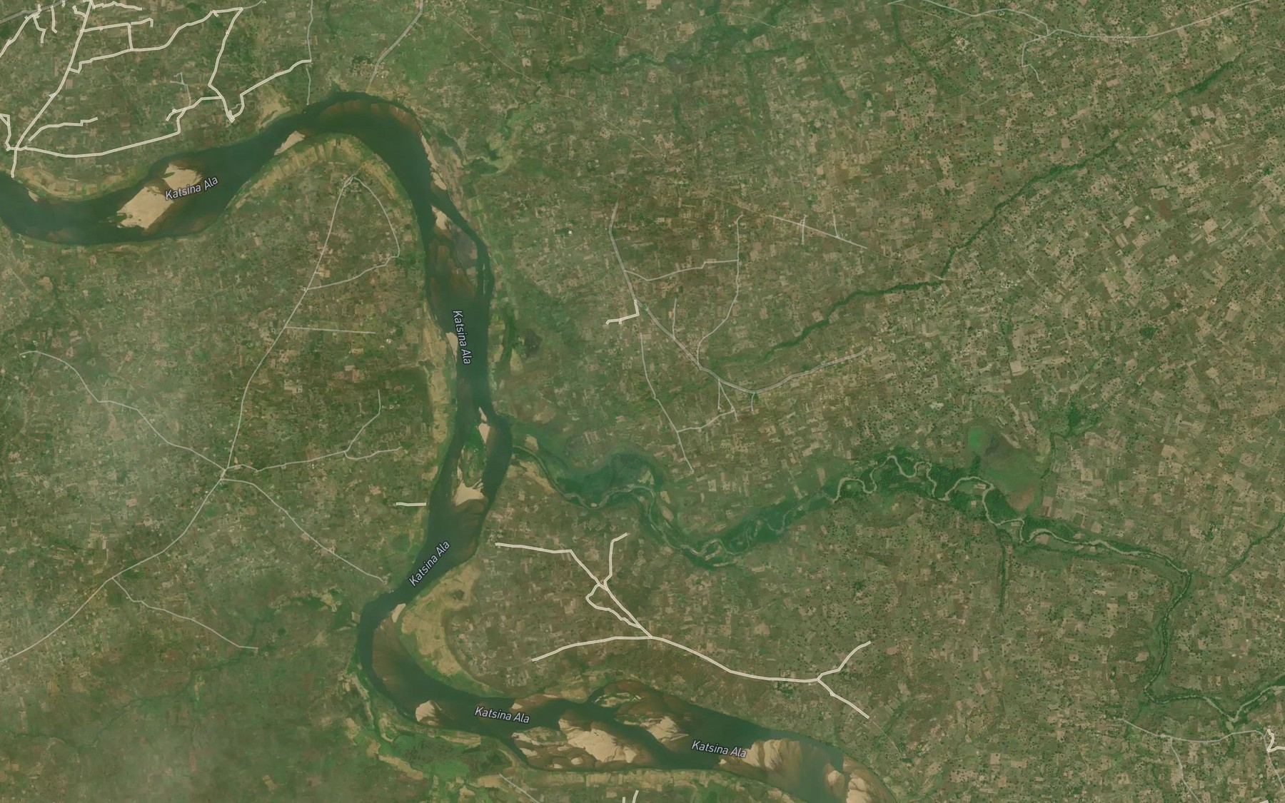 Satellite map of the River Nyite