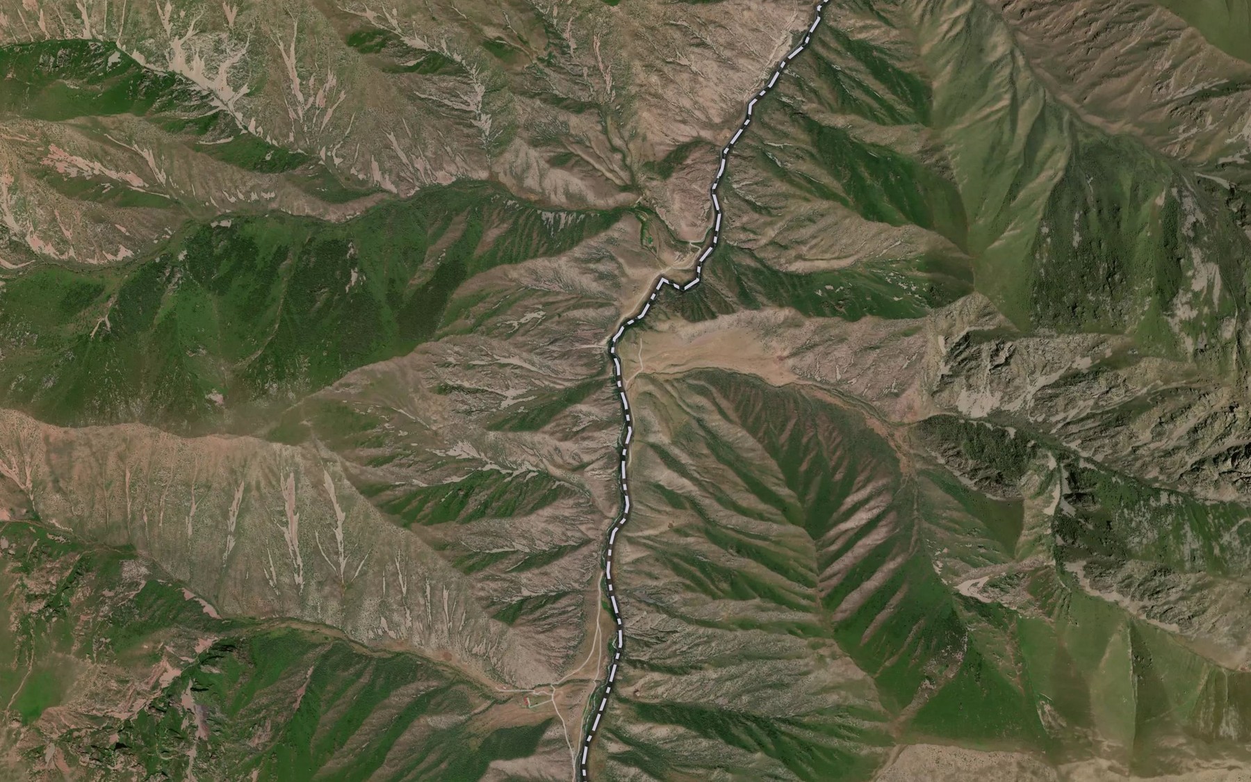 Satellite map of the Belen-Teke