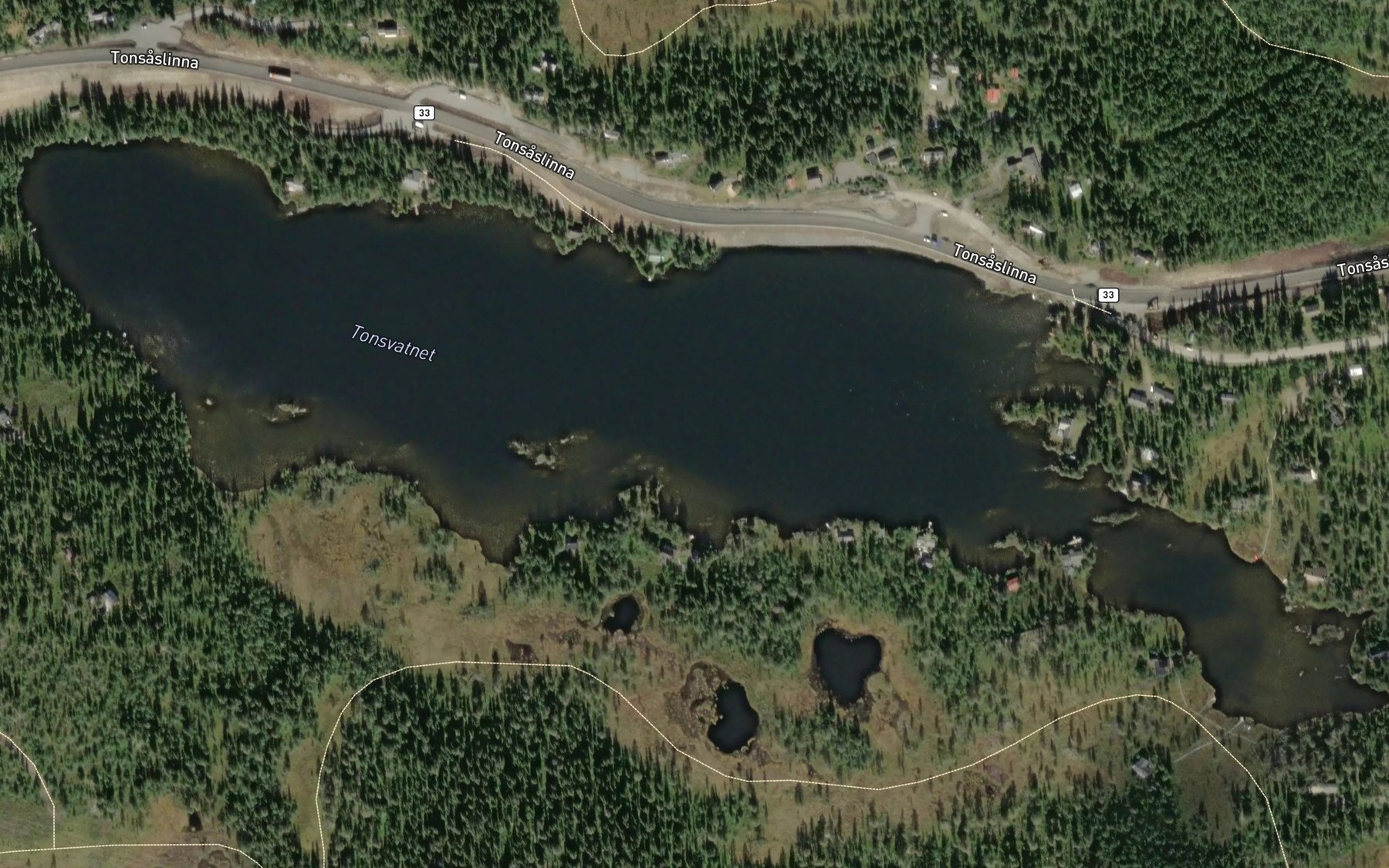 Satellite map of the Tonsvatnet