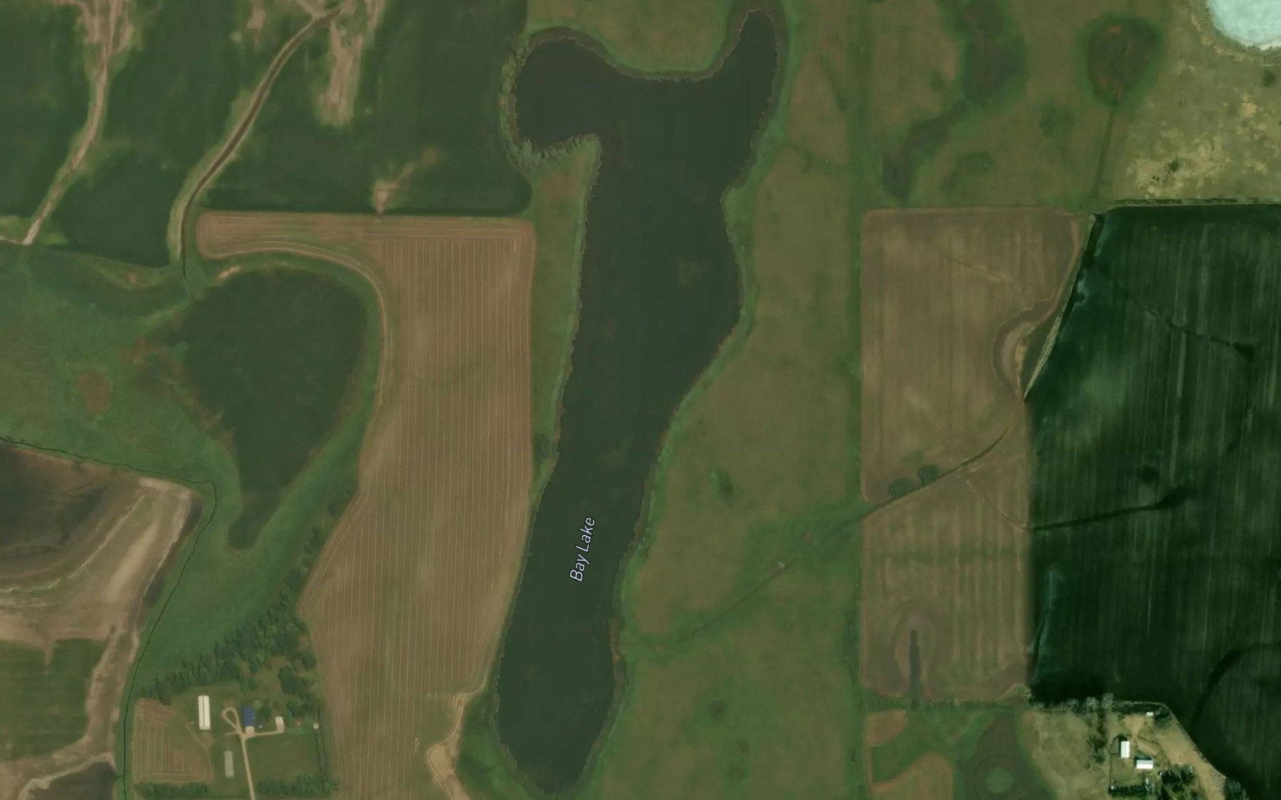 Satellite map of the Bay Lake