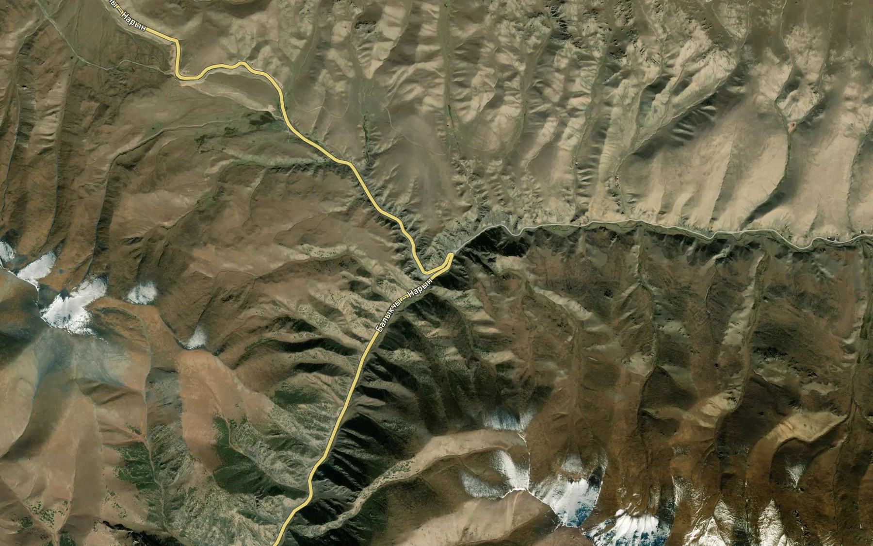 Satellite map of the Kichine-Karakudzhur