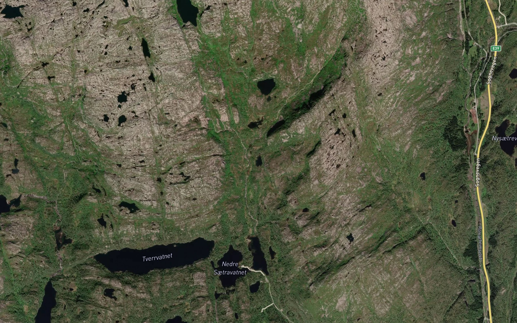 Satellite map of the Saetratjorni