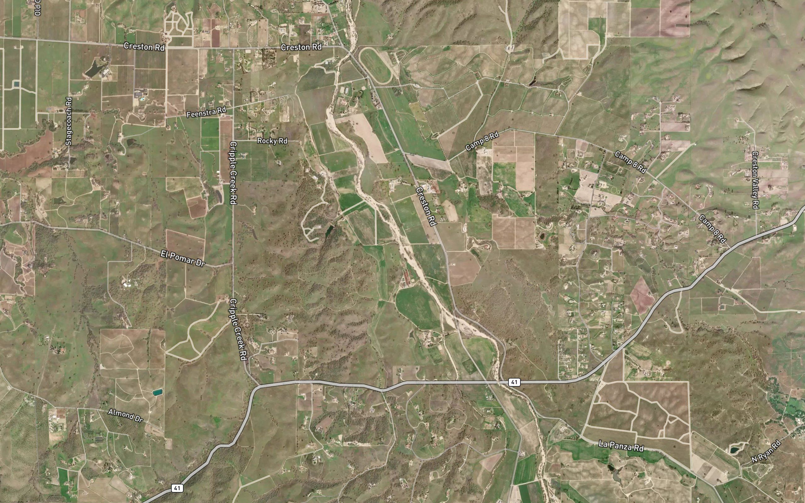 West Branch Huerhuero Creek