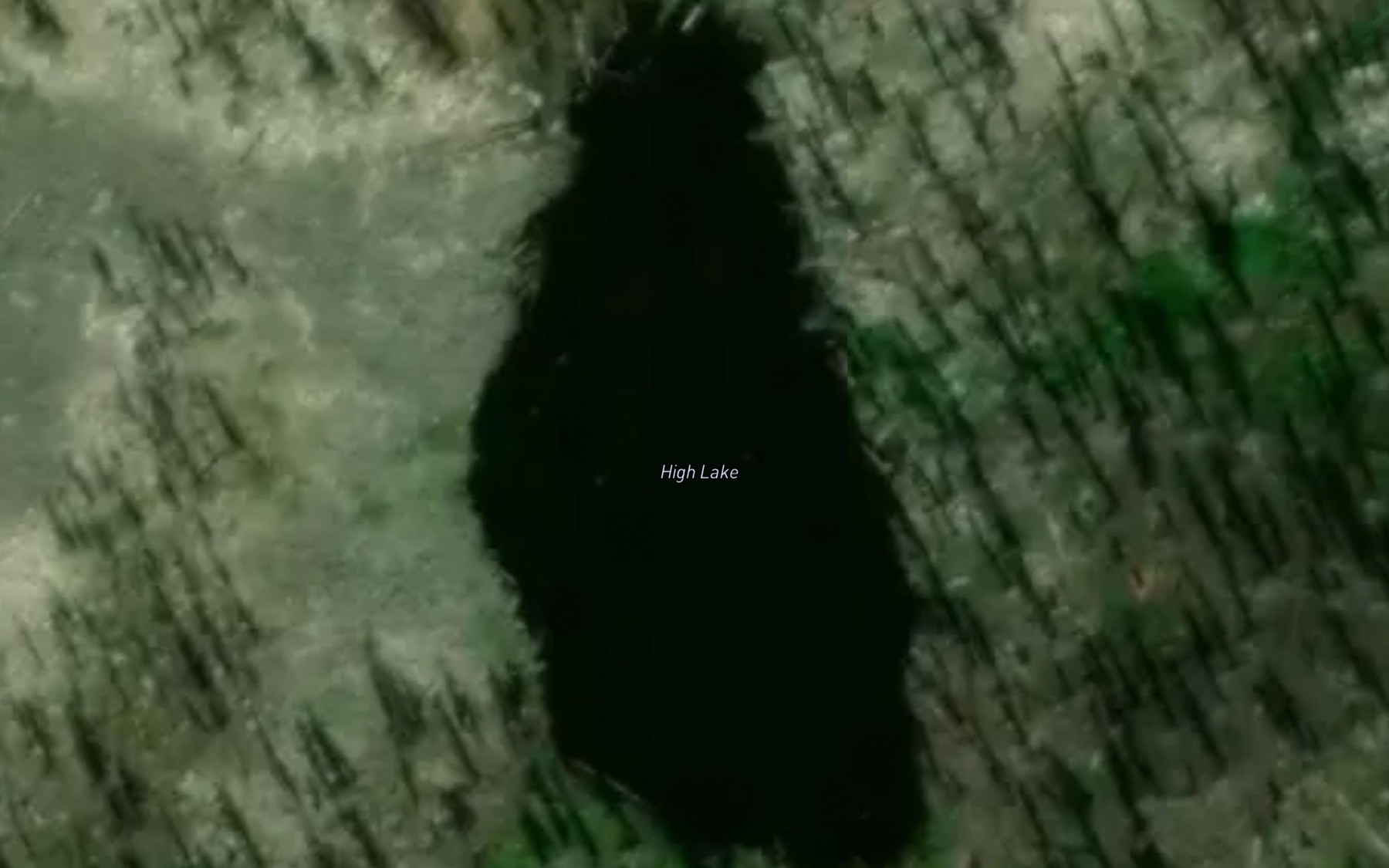 Satellite map of the High Lake