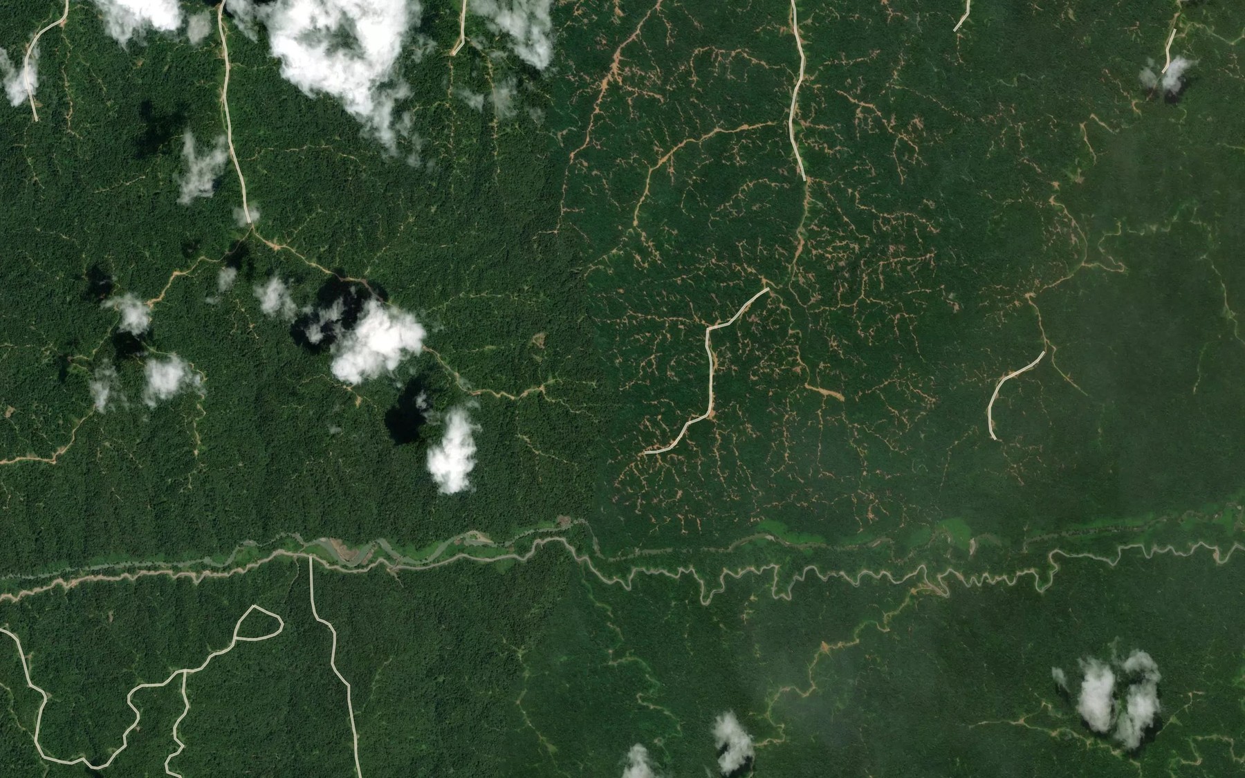 Satellite map of the Sungai Karak