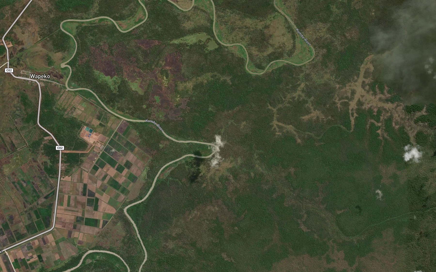 Satellite map of the Sungai Yatum