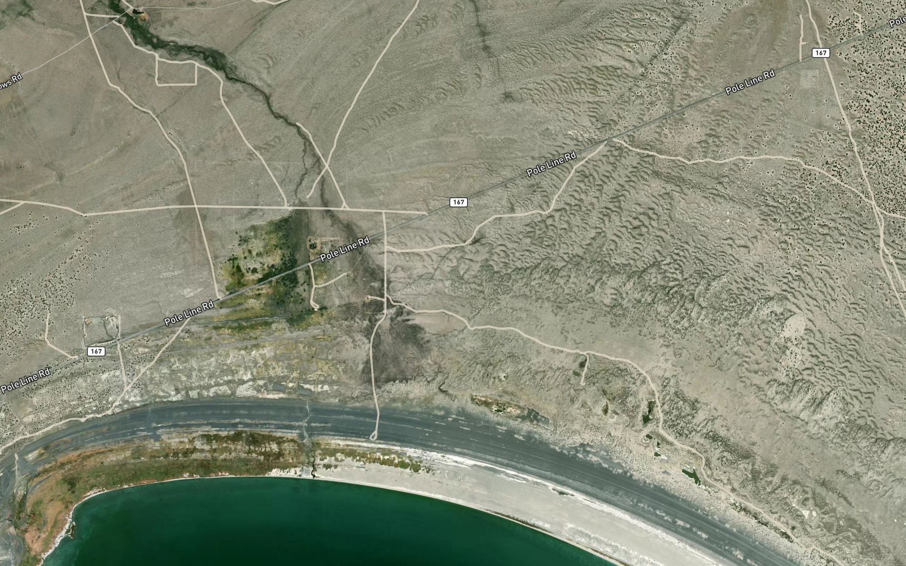 Satellite map of the Walford Springs