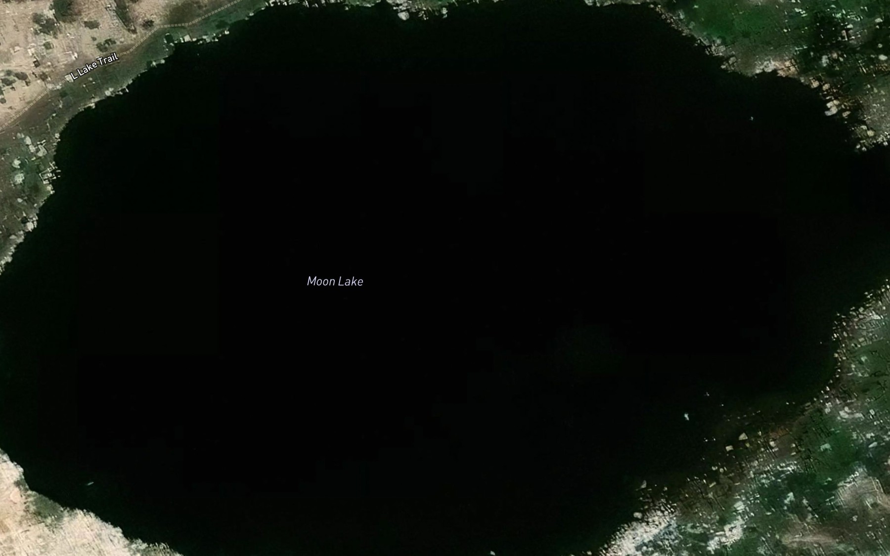 Satellite map of the Moon Lake