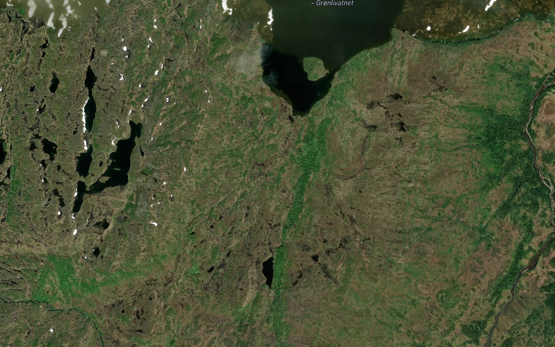 Satellite map of the Stigatjonnbekken