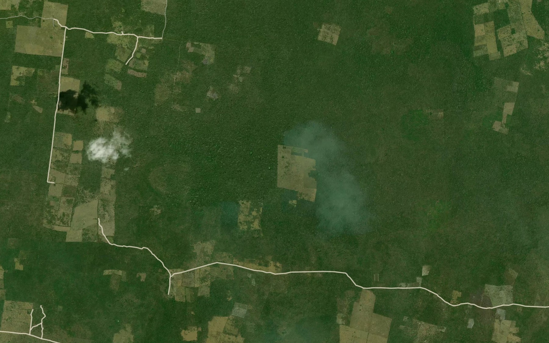 Satellite map of the Aguada Xibiuche