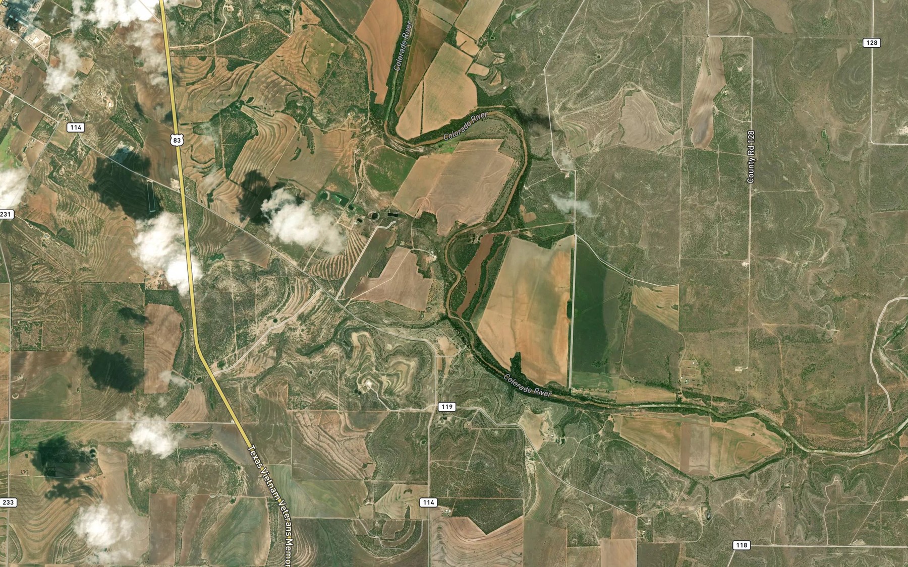 Satellite map of the Stag Branch