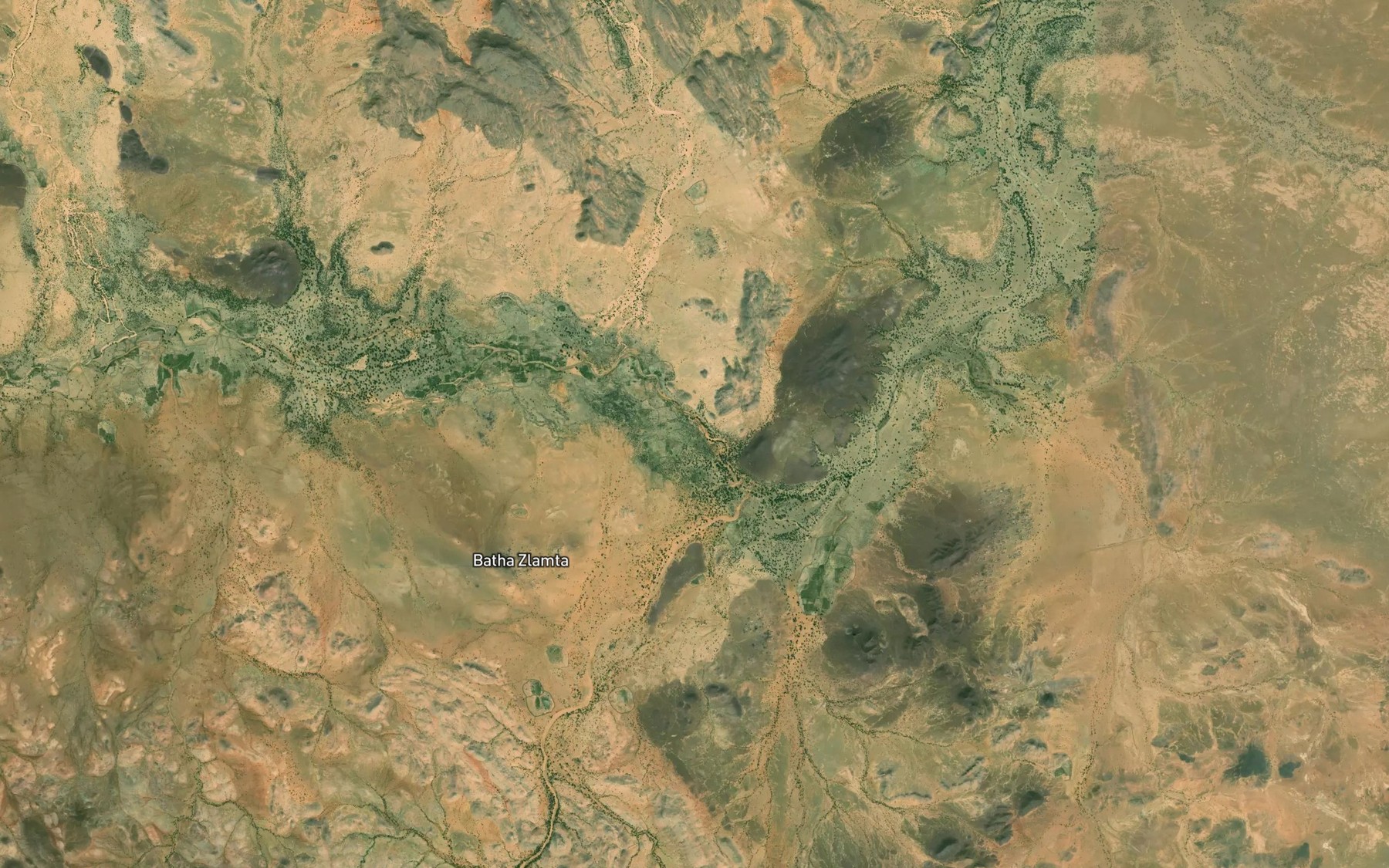 Satellite map of the Batha Zlamta