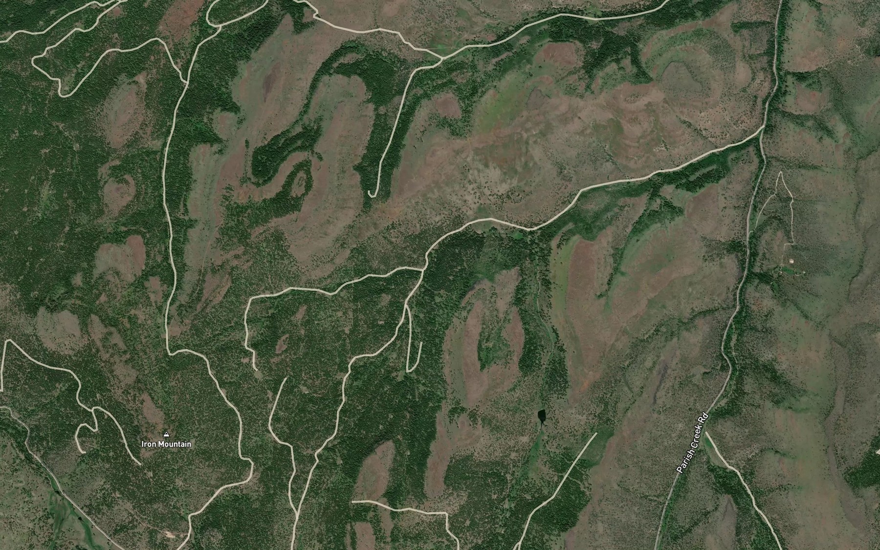 Satellite map of the Hogan Creek
