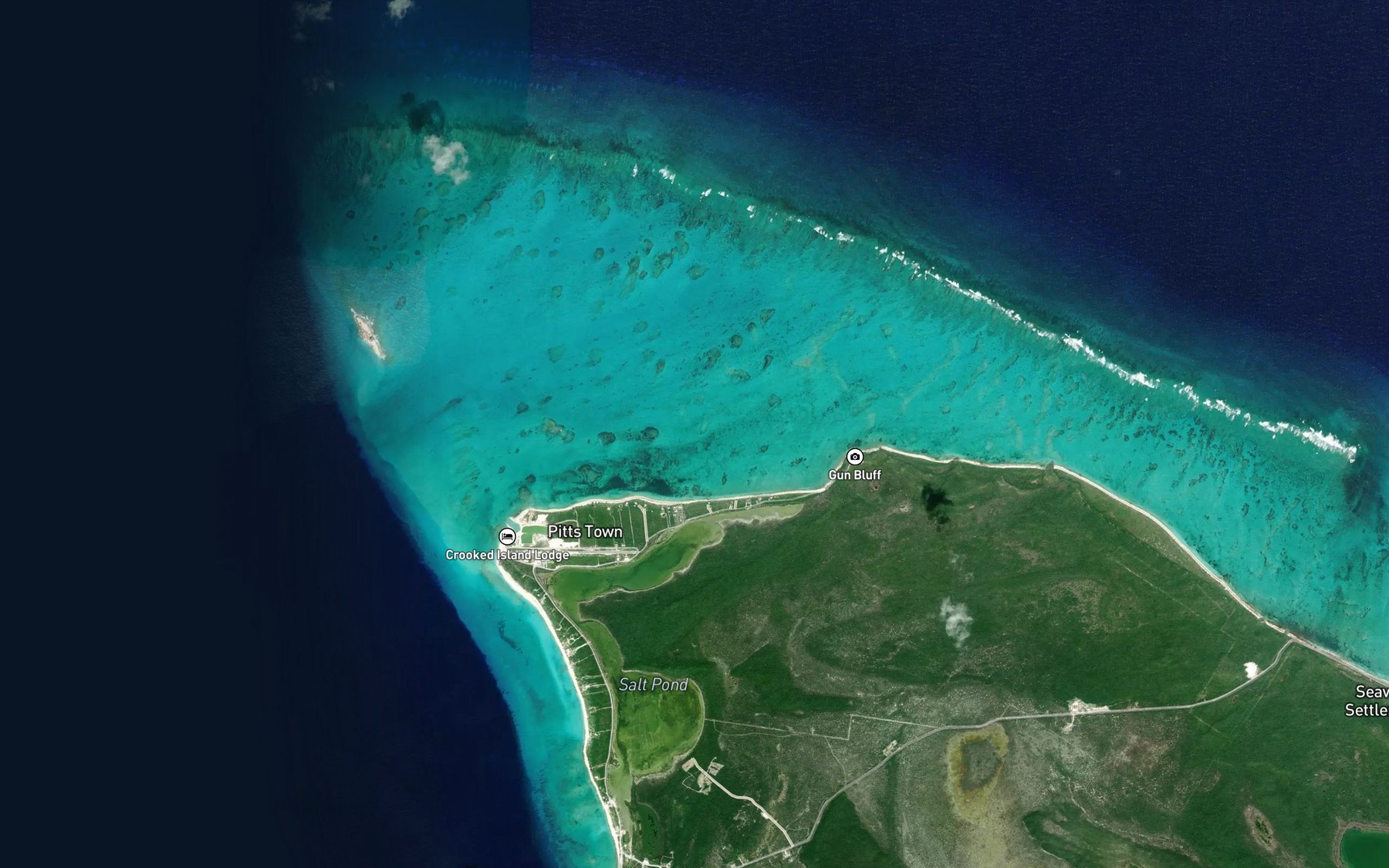 Satellite map of the Portland Harbour