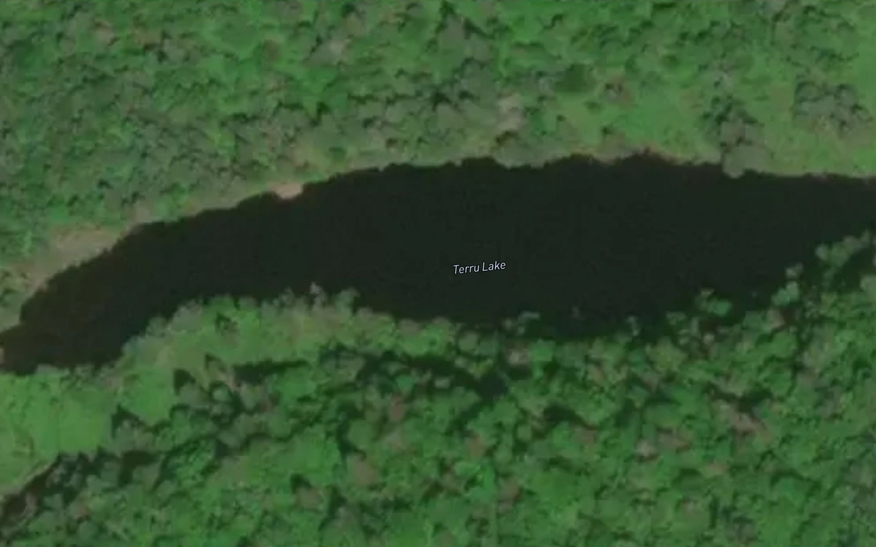 Satellite map of the Terru Lake