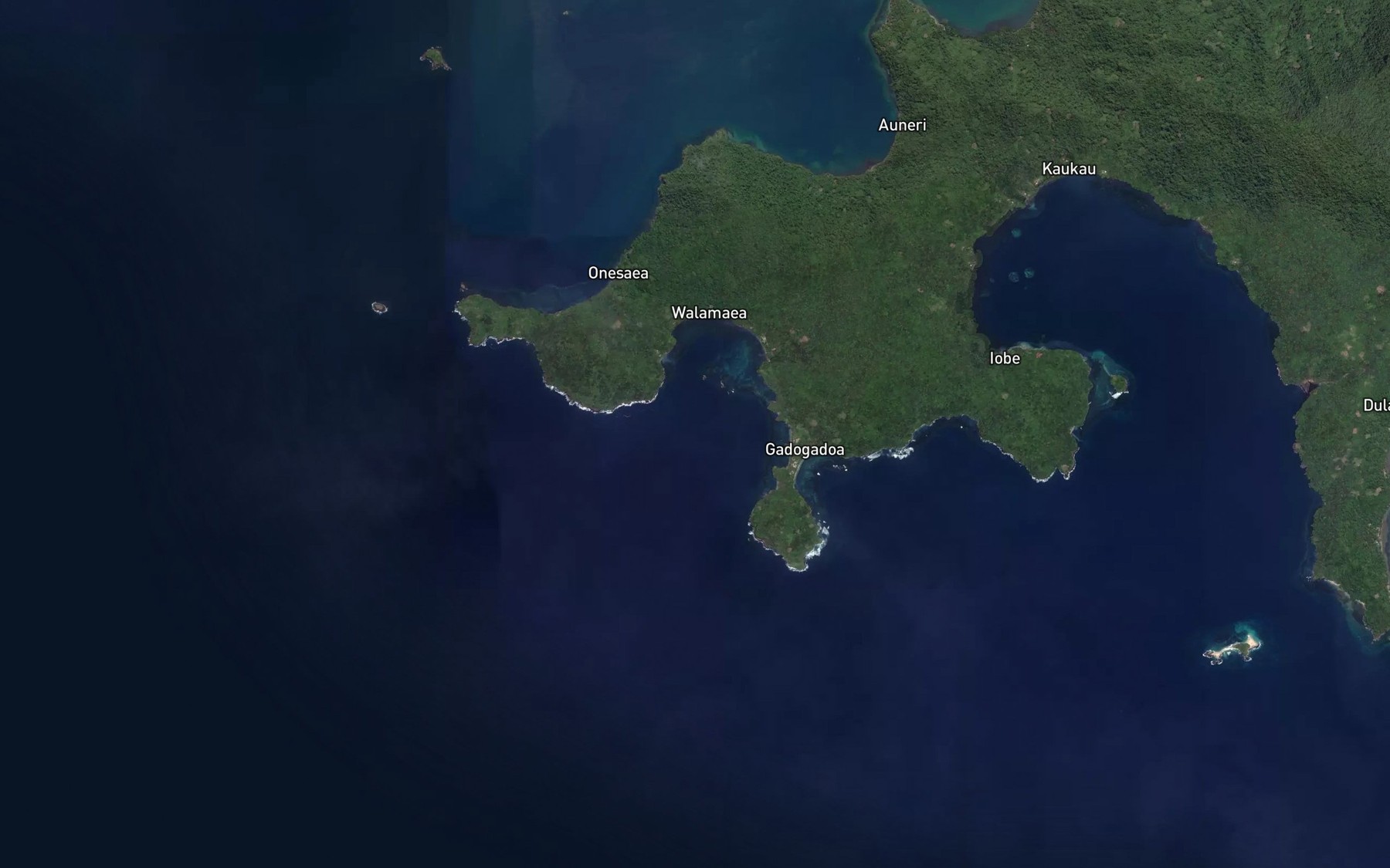 Satellite map of the Gabutanoteri Bay