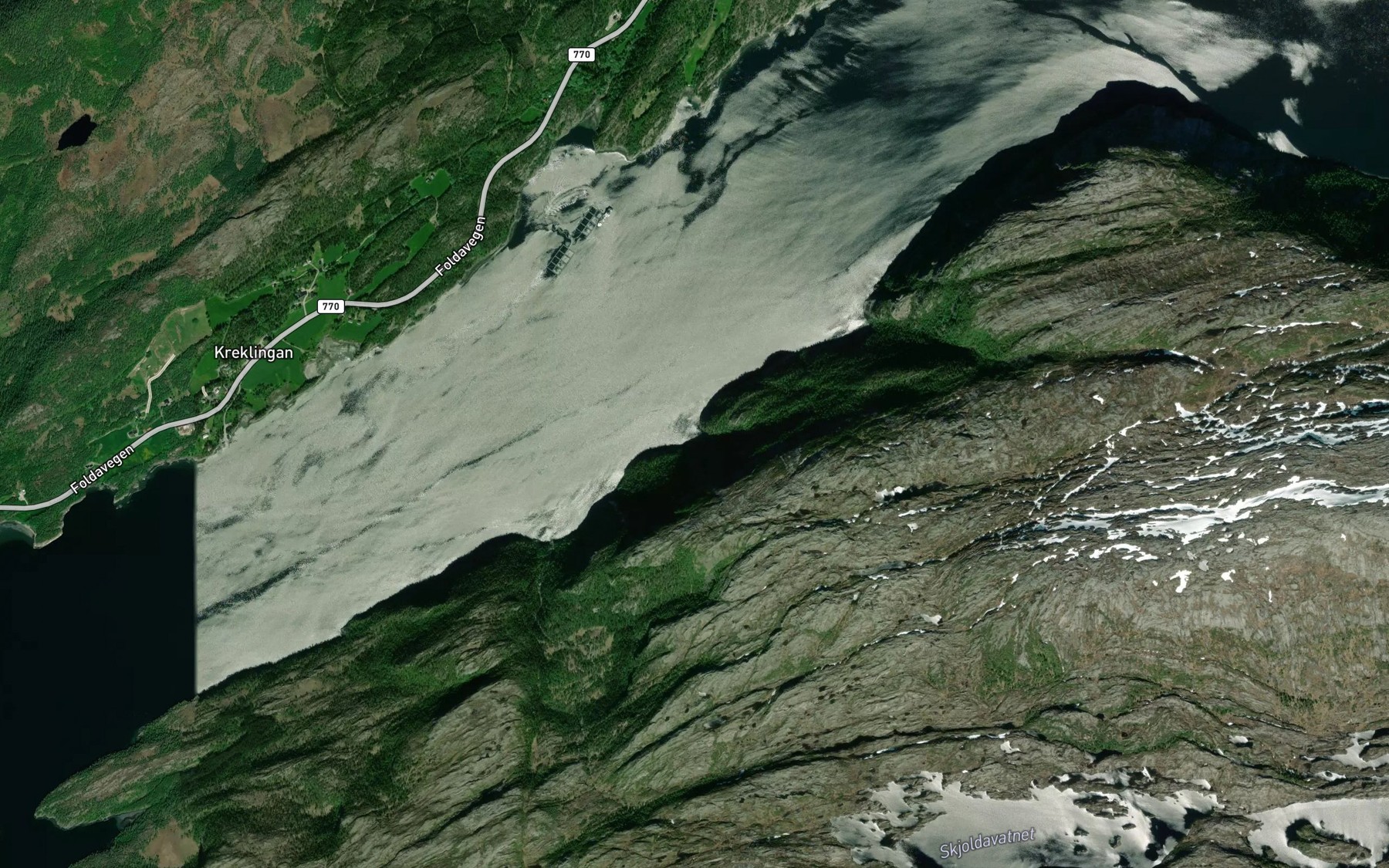 Satellite map of the Vester Skjoldavika