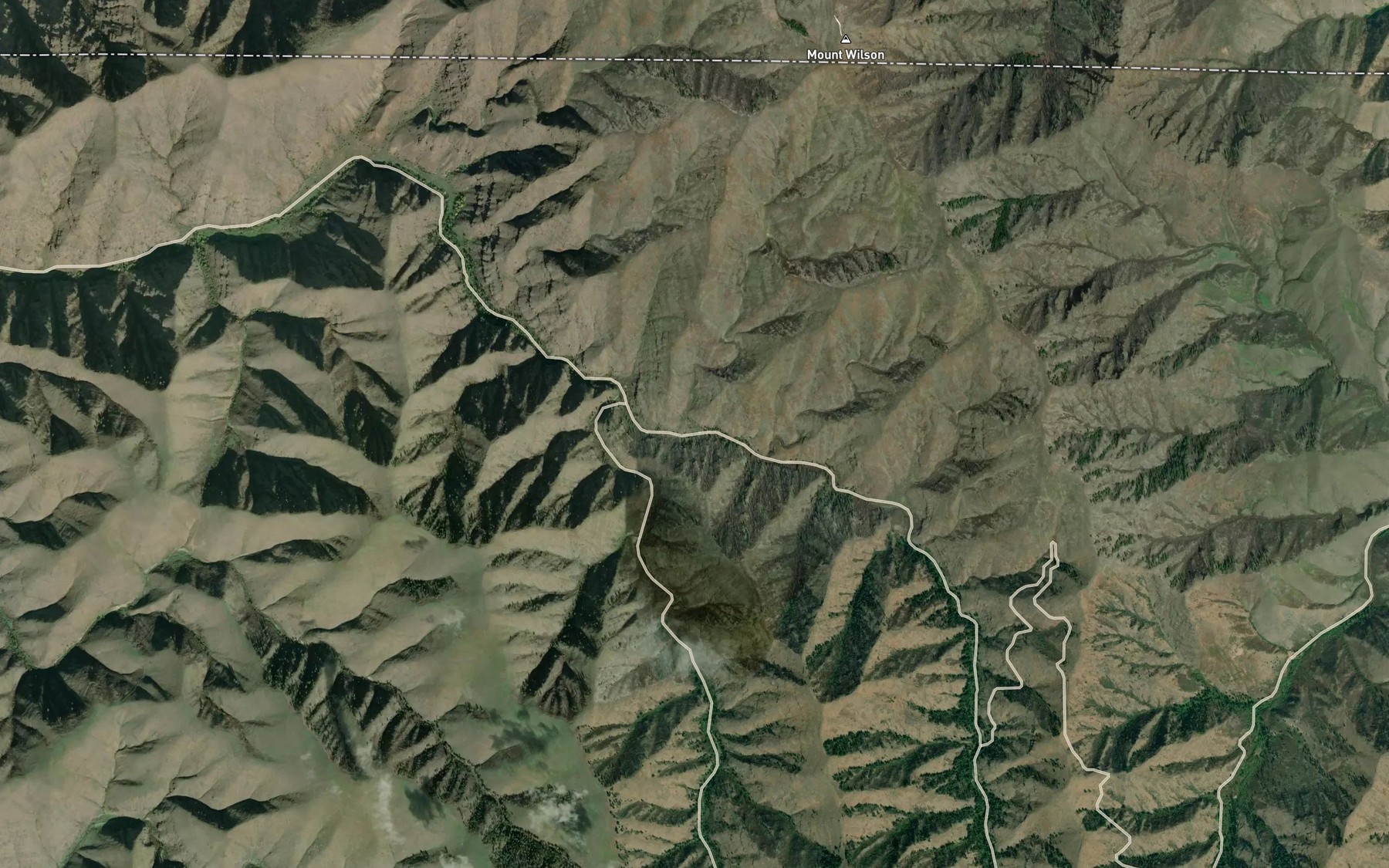 Satellite map of the Sheldon Creek