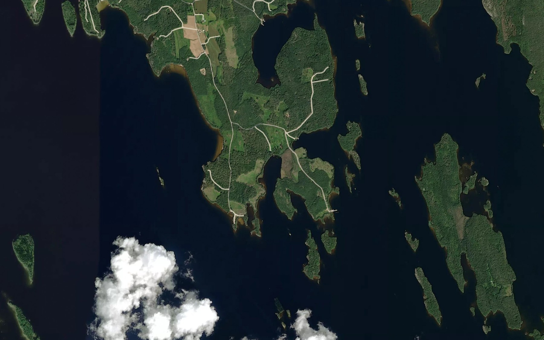 Satellite map of the Pauninlahti