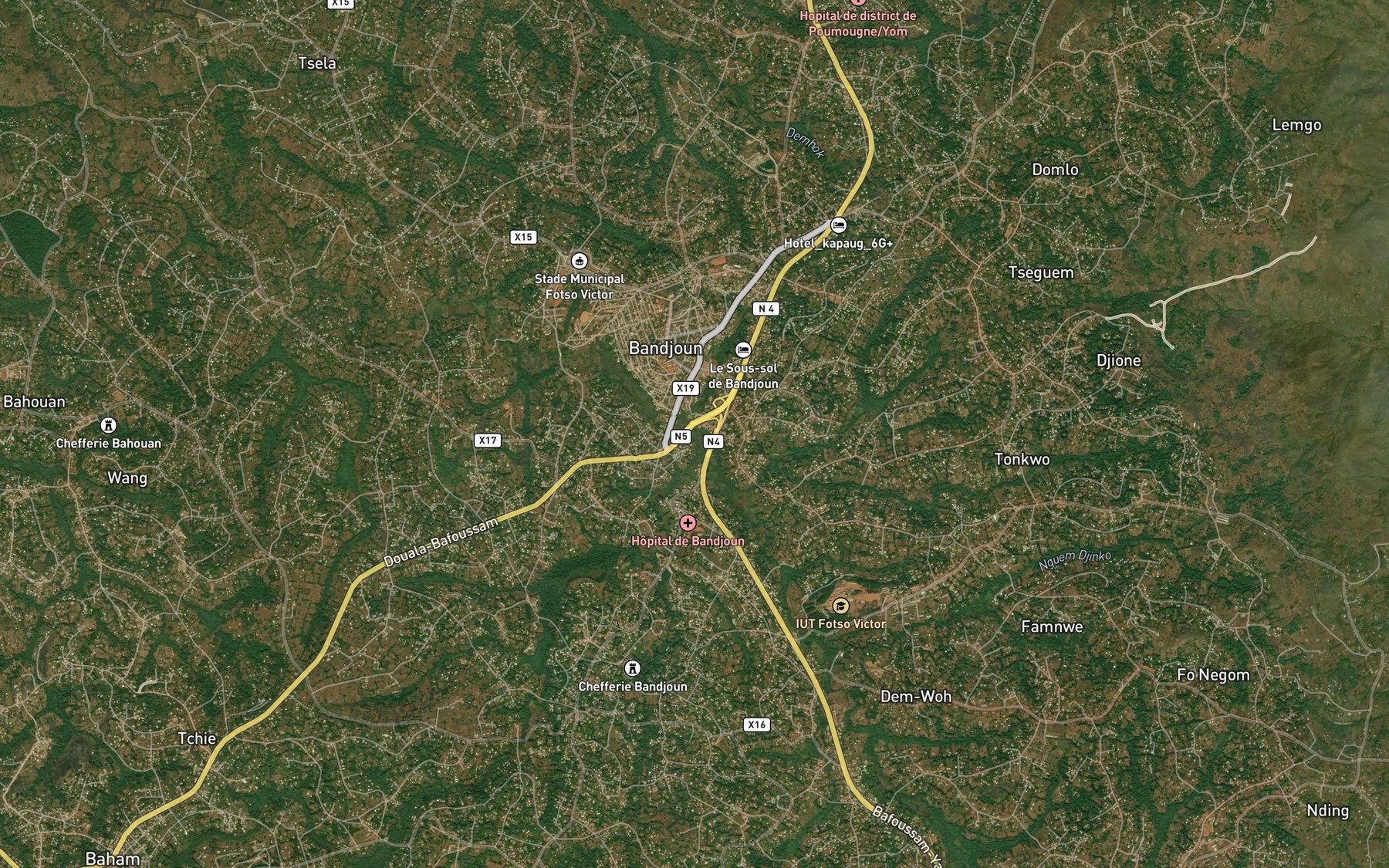 Satellite map of the Mghwa