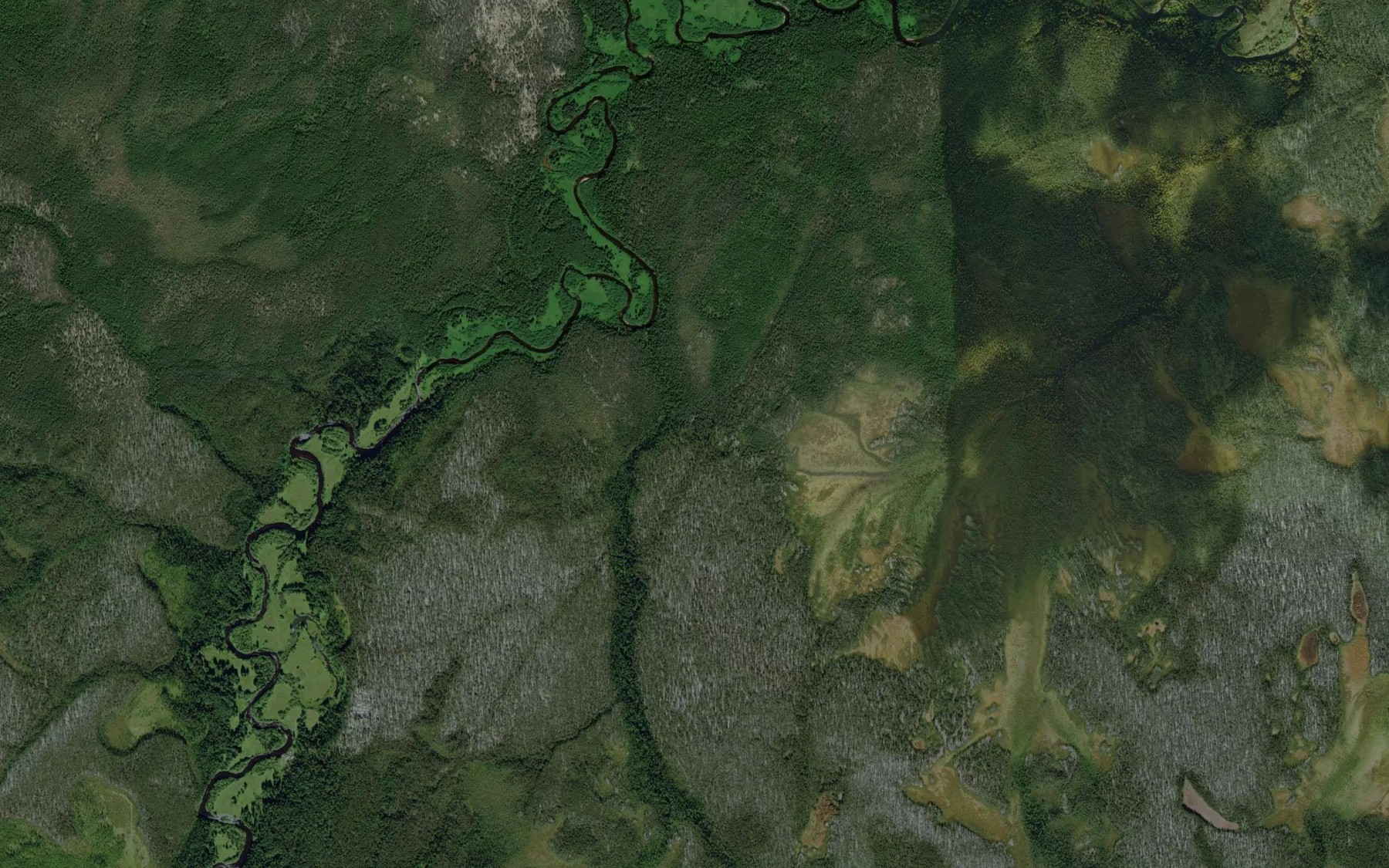 Satellite map of the Morpomkyrysh