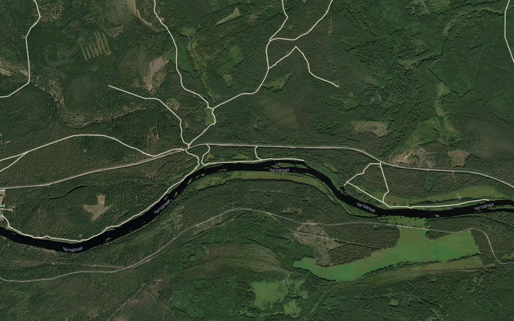 Satellite map of the Srednyaya