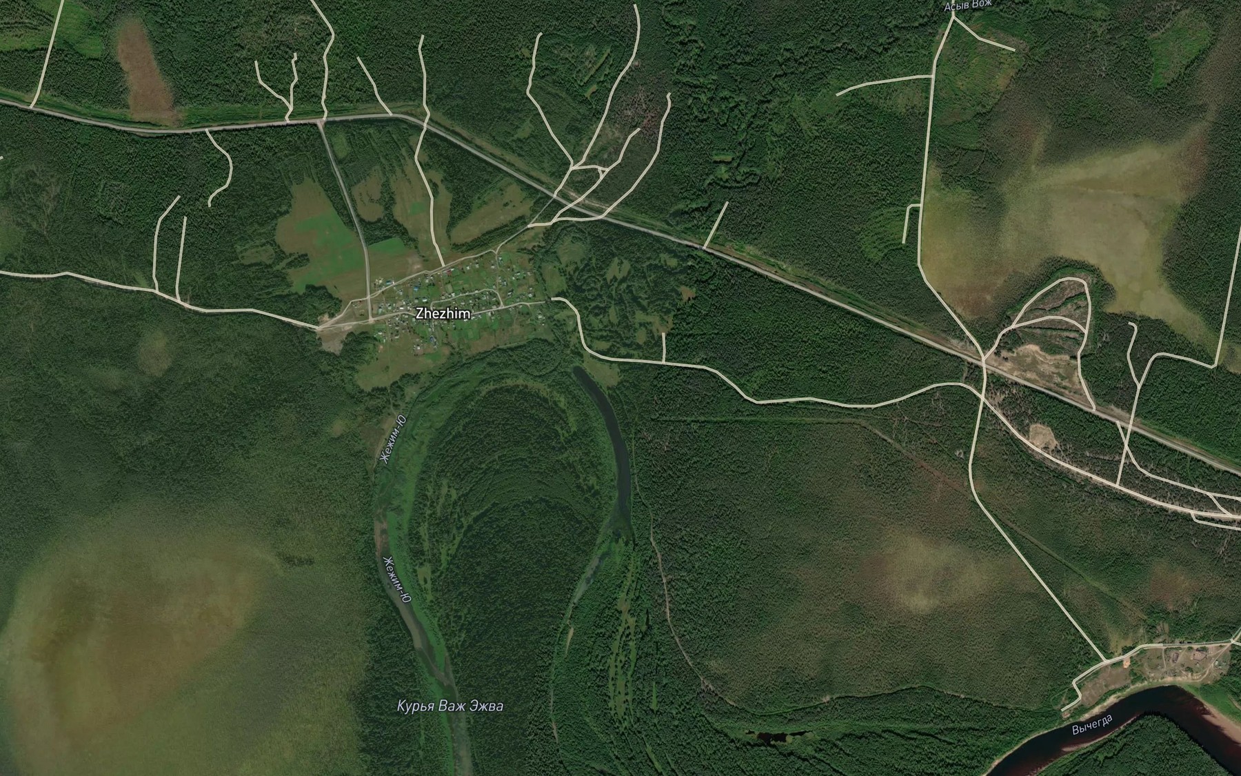 Satellite map of the Zhezhim"yu