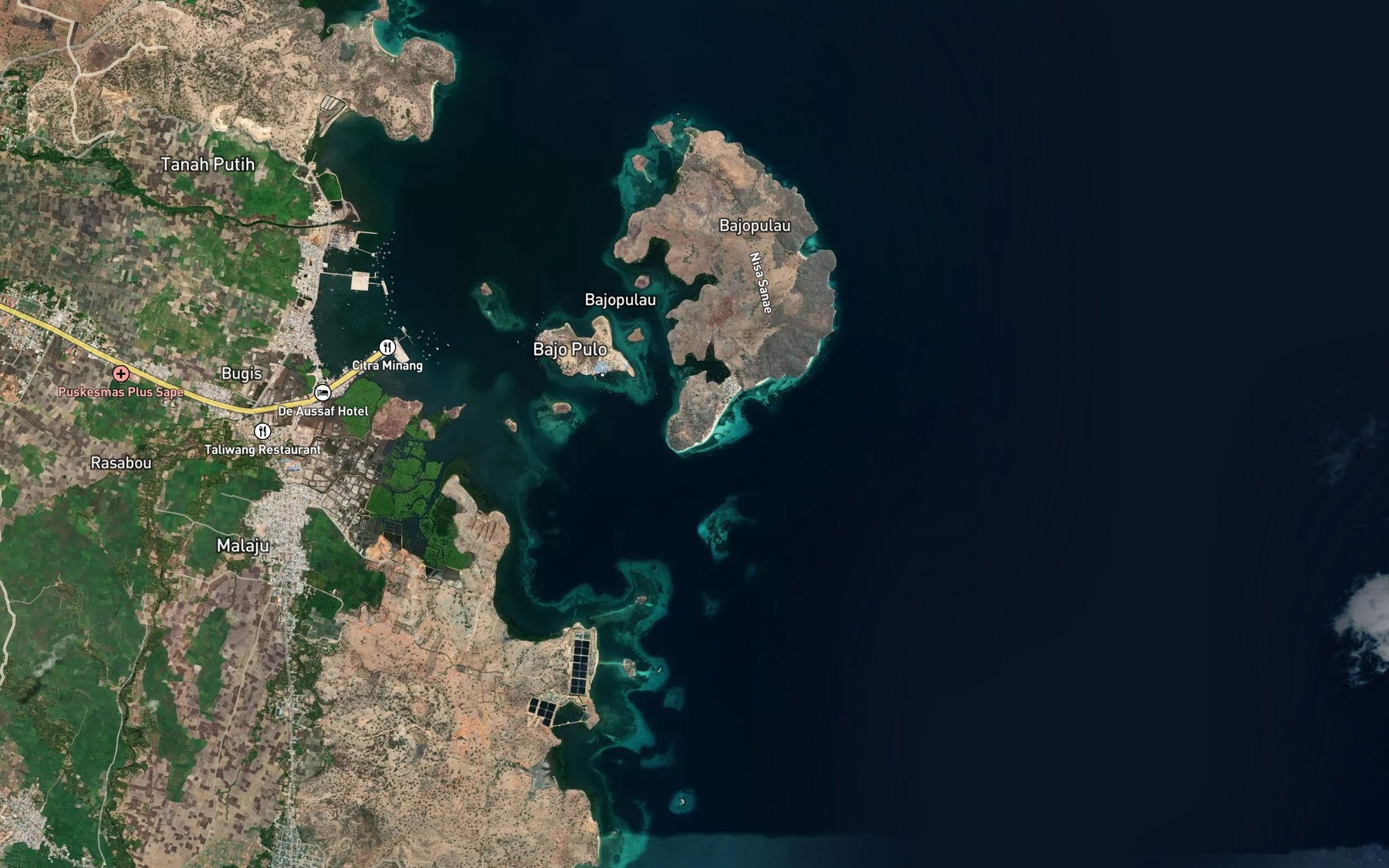 Satellite map of the Moda Oi Anapari