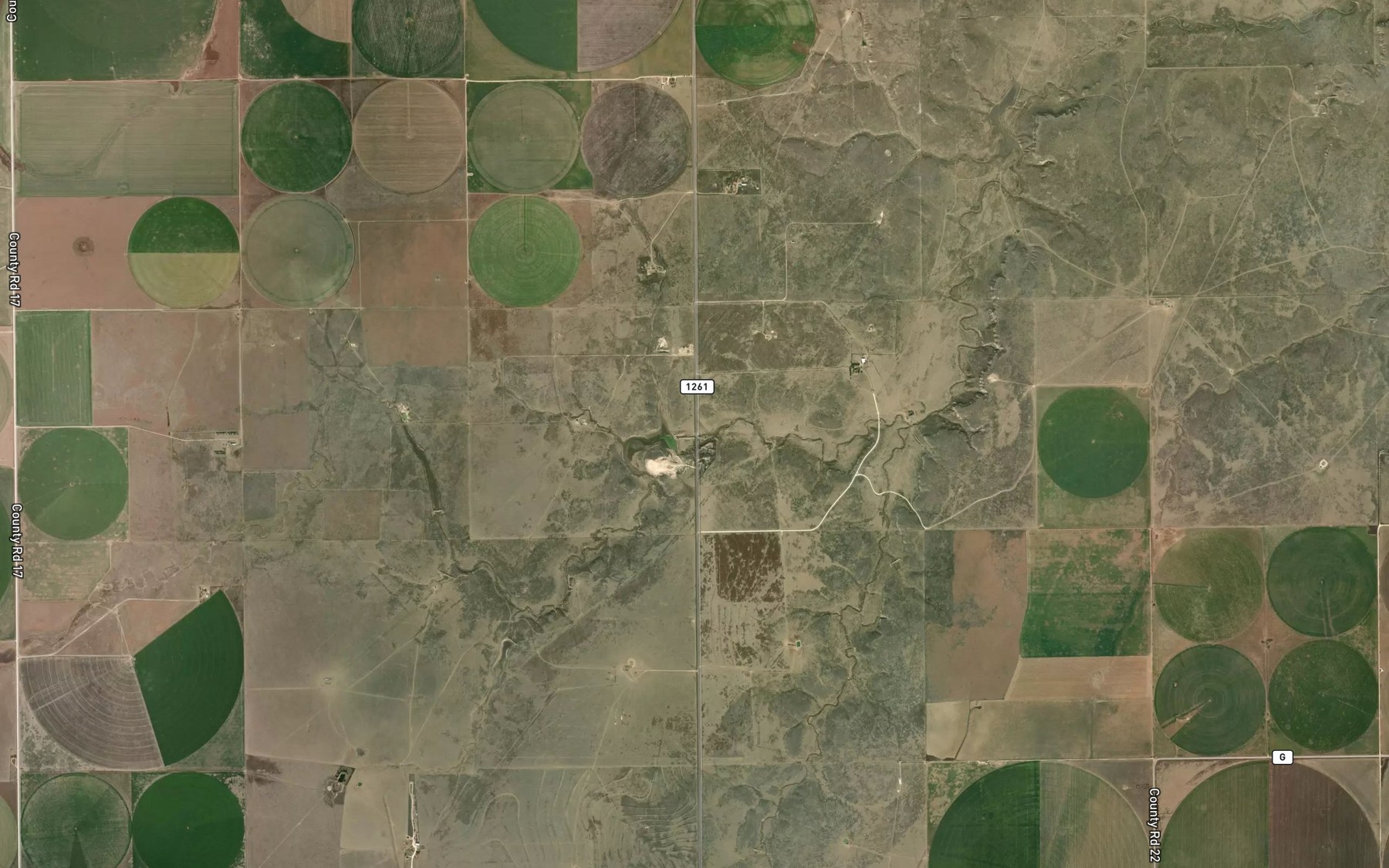Satellite map of the Collier Lake
