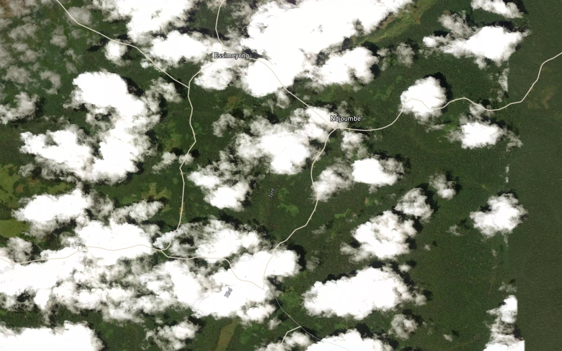Satellite map of the Ndounda