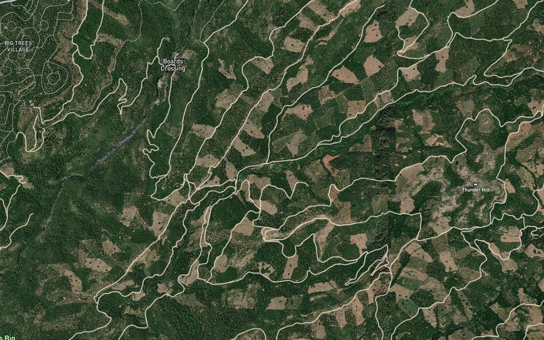 Satellite map of the Little Beaver Creek