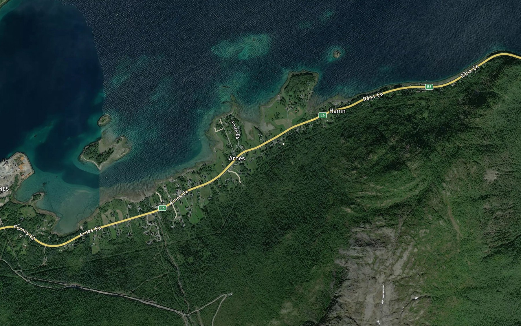 Satellite map of the Lundelva