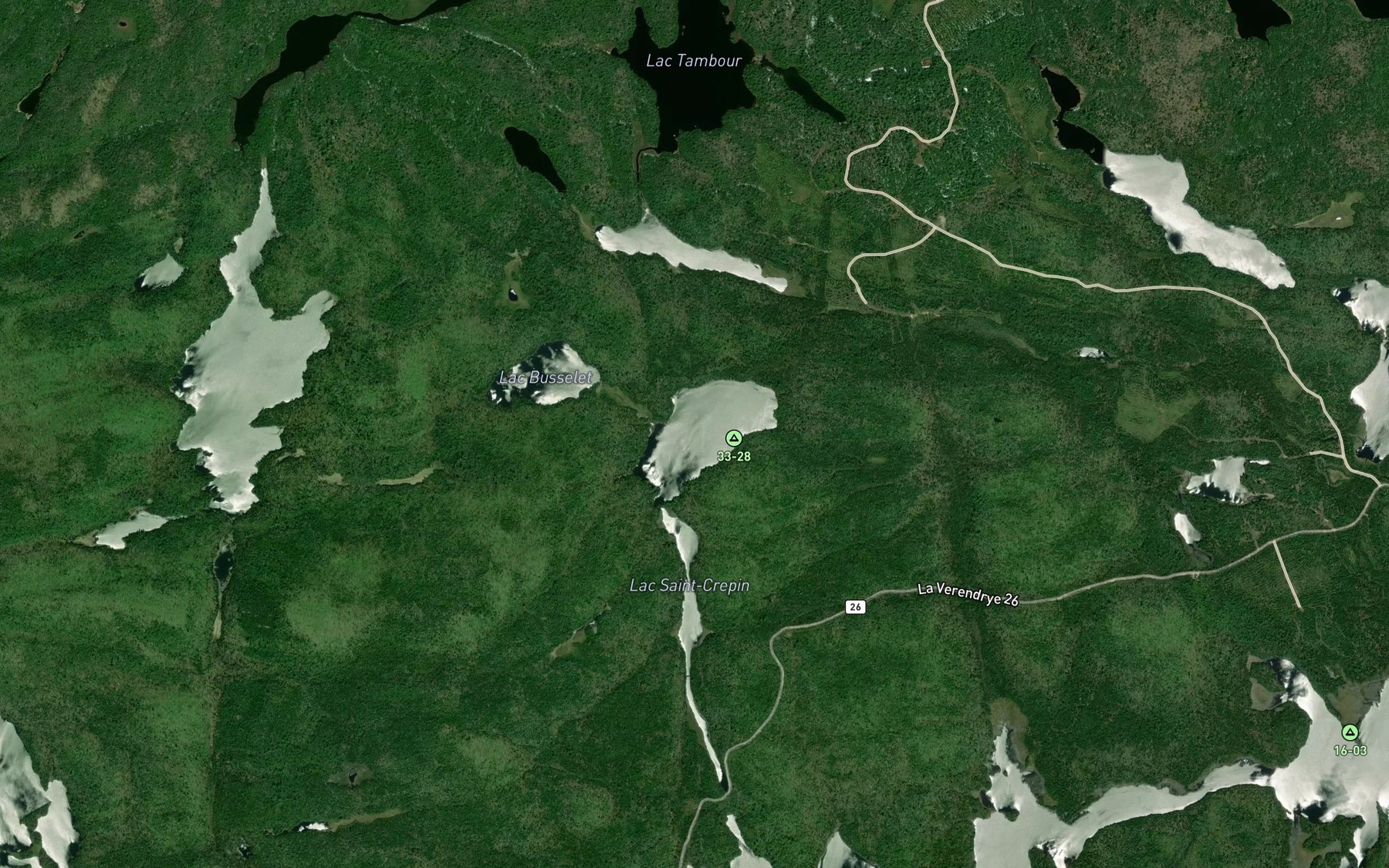 Satellite map of the Lac Cabanac