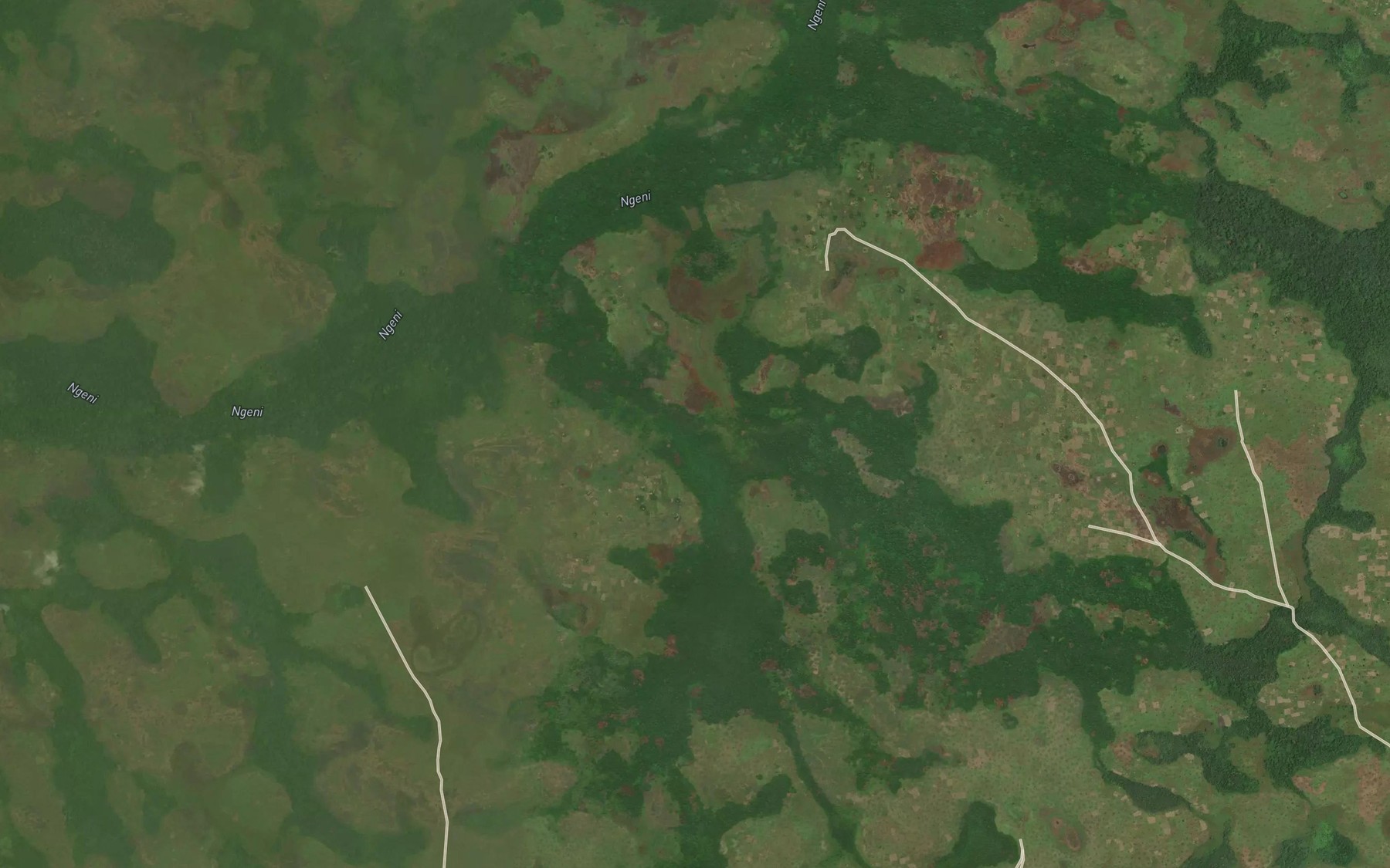 Satellite map of the Somba