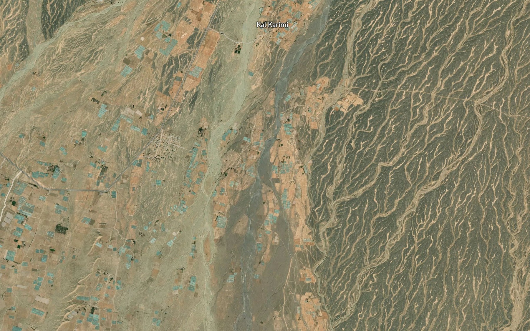 Satellite map of the Rudkhaneh-ye Fasli-ye Estaram