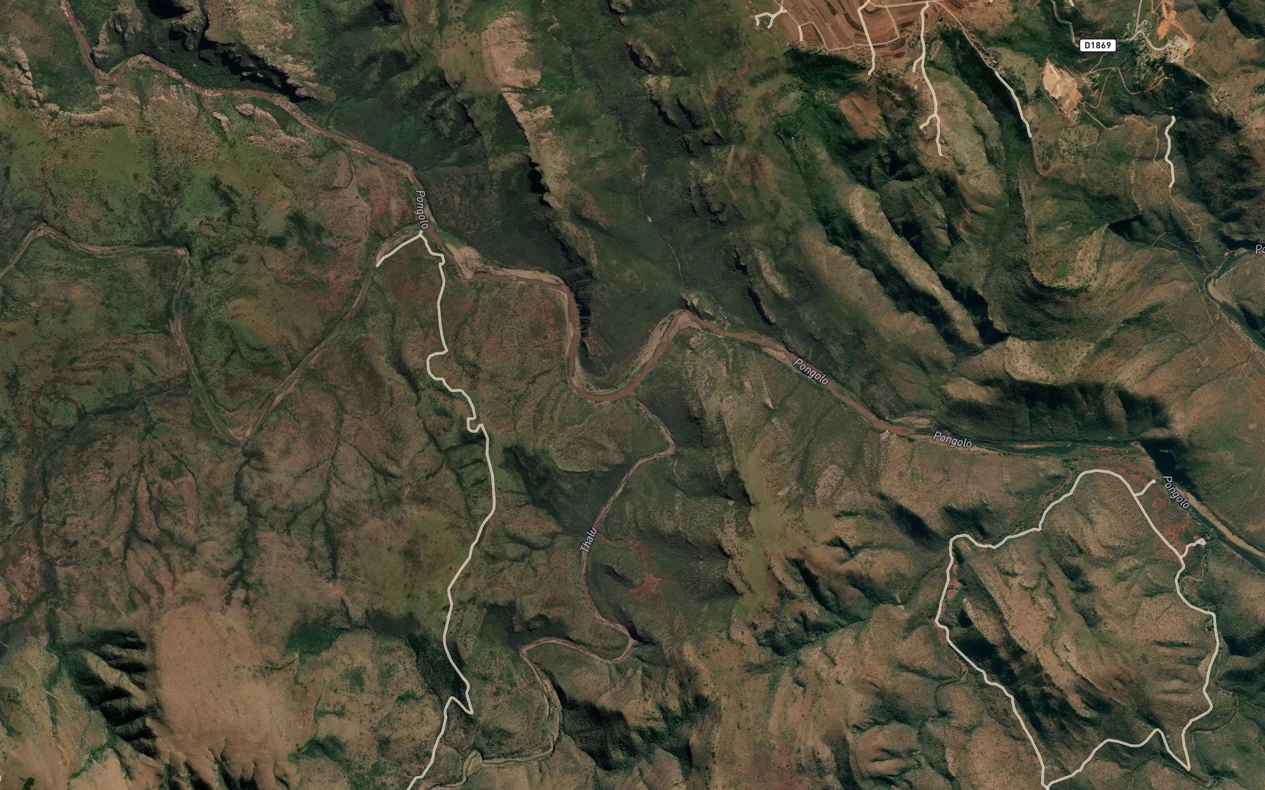 Satellite map of the Thalu