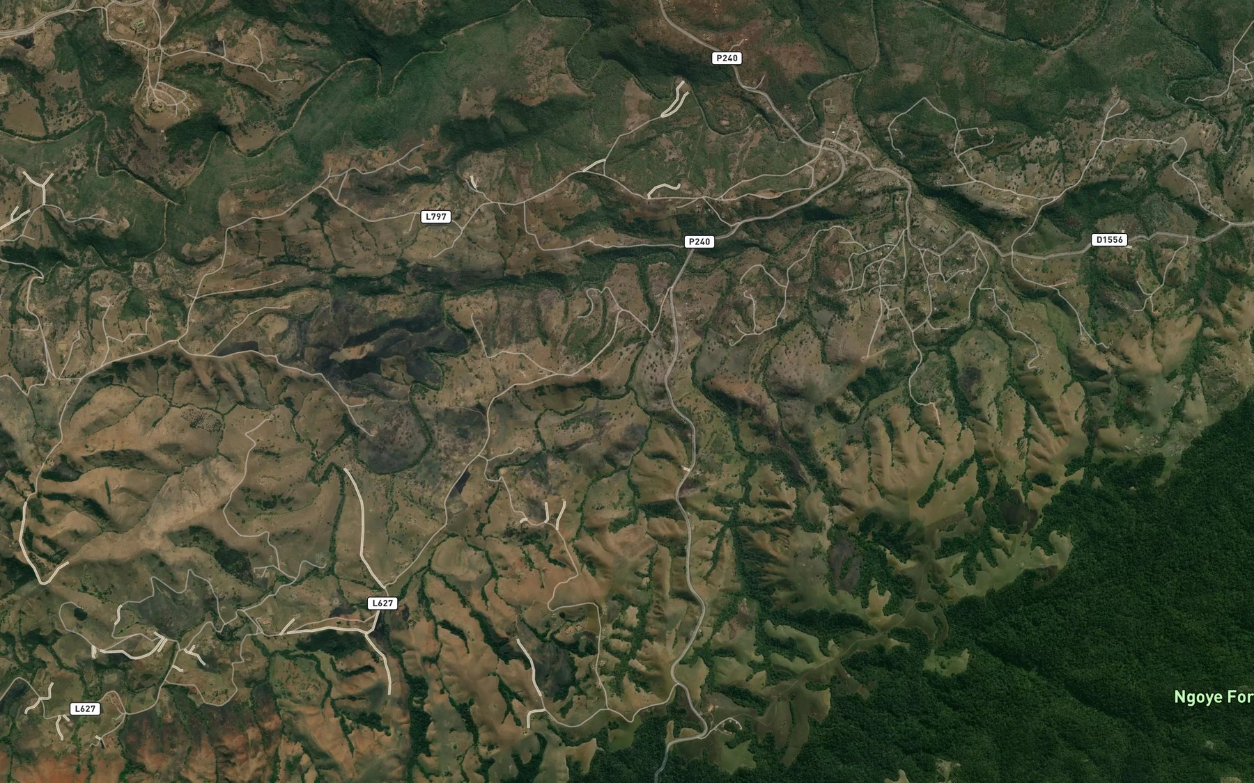 Satellite map of the Kumbukumbu