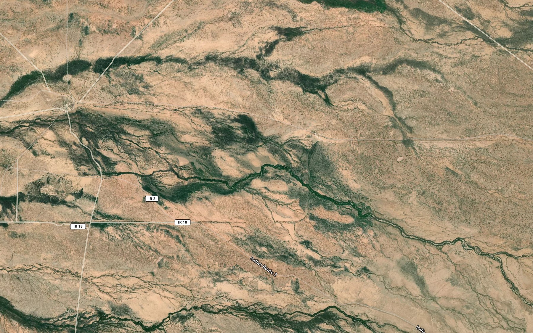 Satellite map of the Big Wash