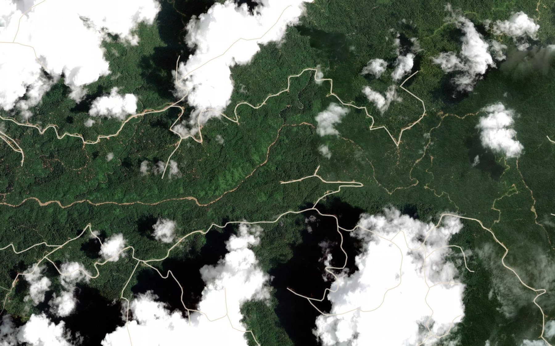 Satellite map of the Sungai Seringin