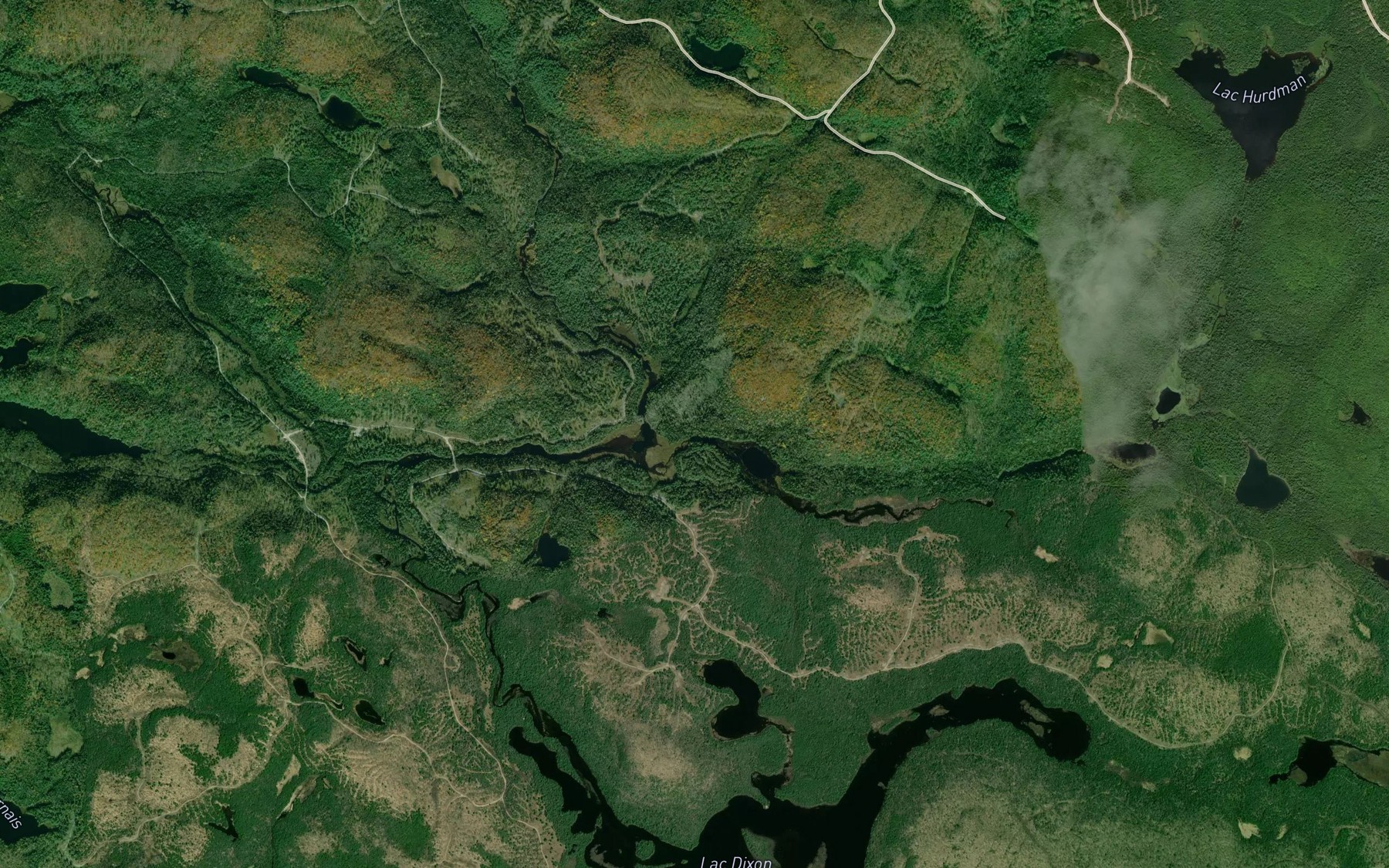 Satellite map of the Ruisseau Hurdman